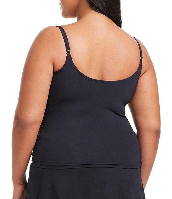 Bleu Rod Beattie Plus Size Kore Floating Underwire Scoop Neck Tankini Swim Top Product Image