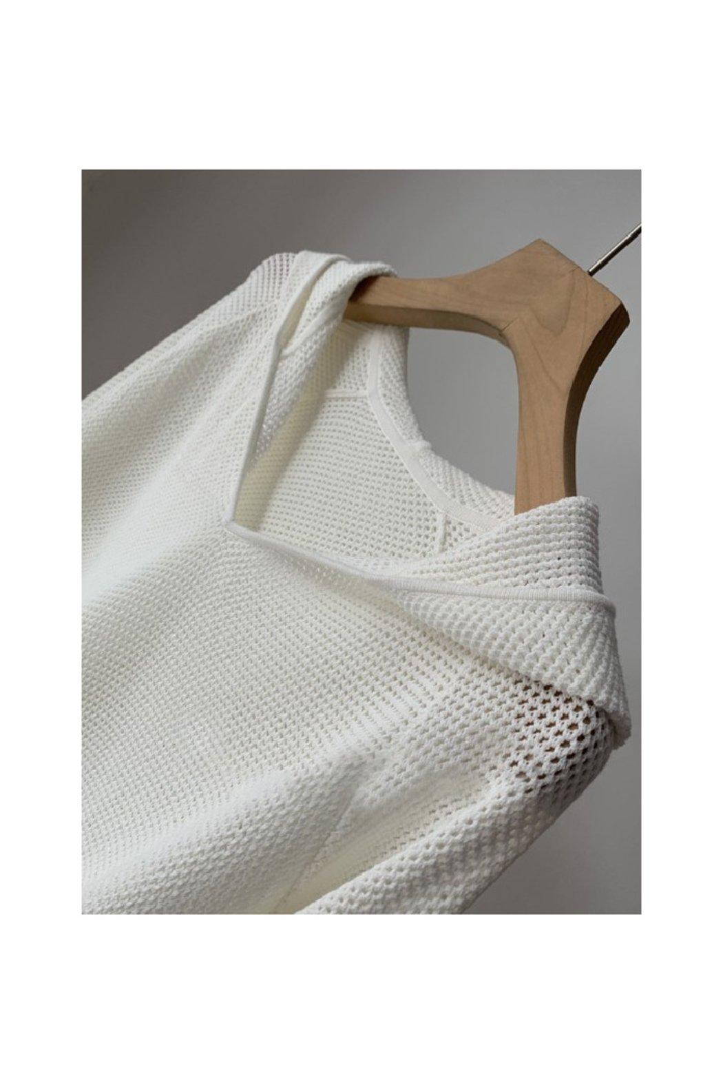 Hooded Knit Pullover Product Image