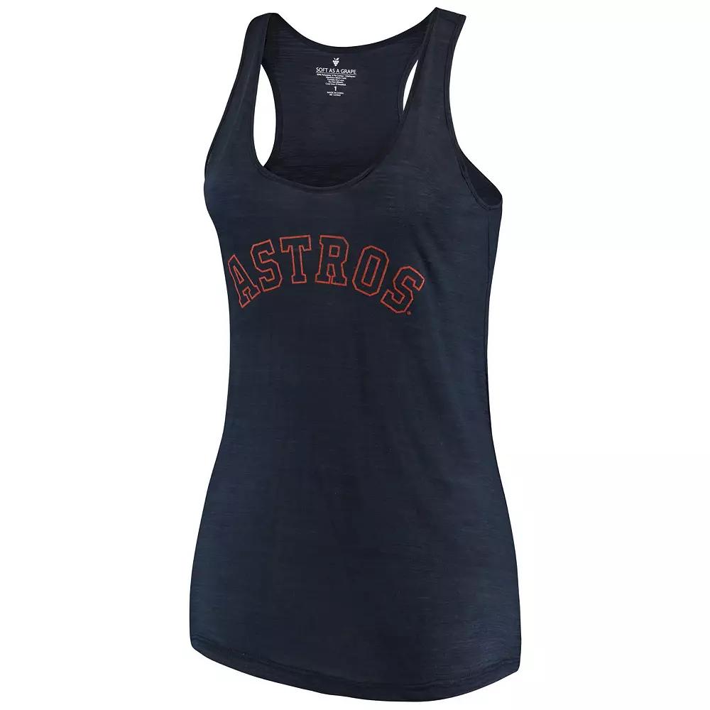 Women's Soft as a Grape Navy Houston Astros Plus  Product Image