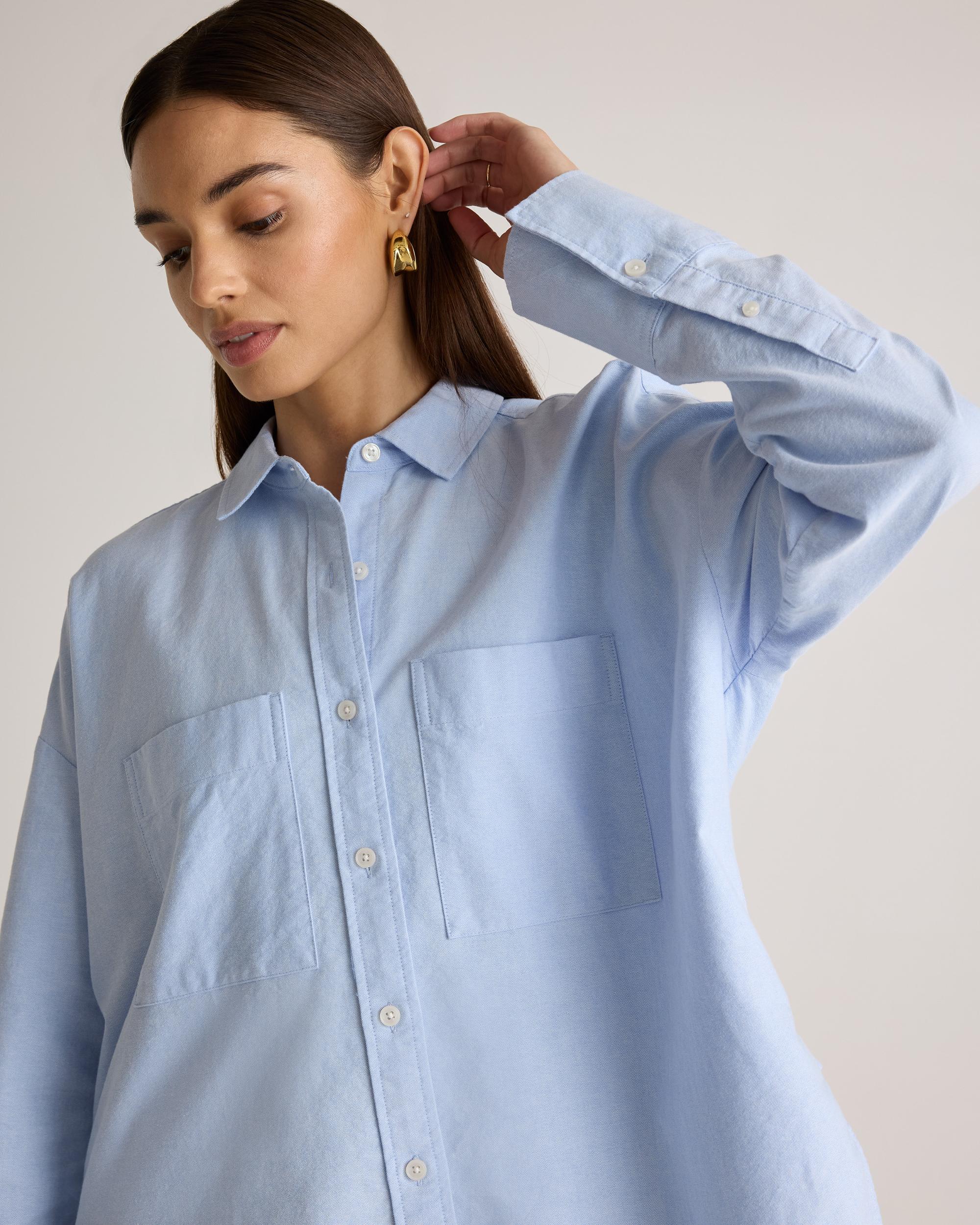 Quince | Women's Boxy Oxford Shirt Size XL, Organic Cotton Product Image