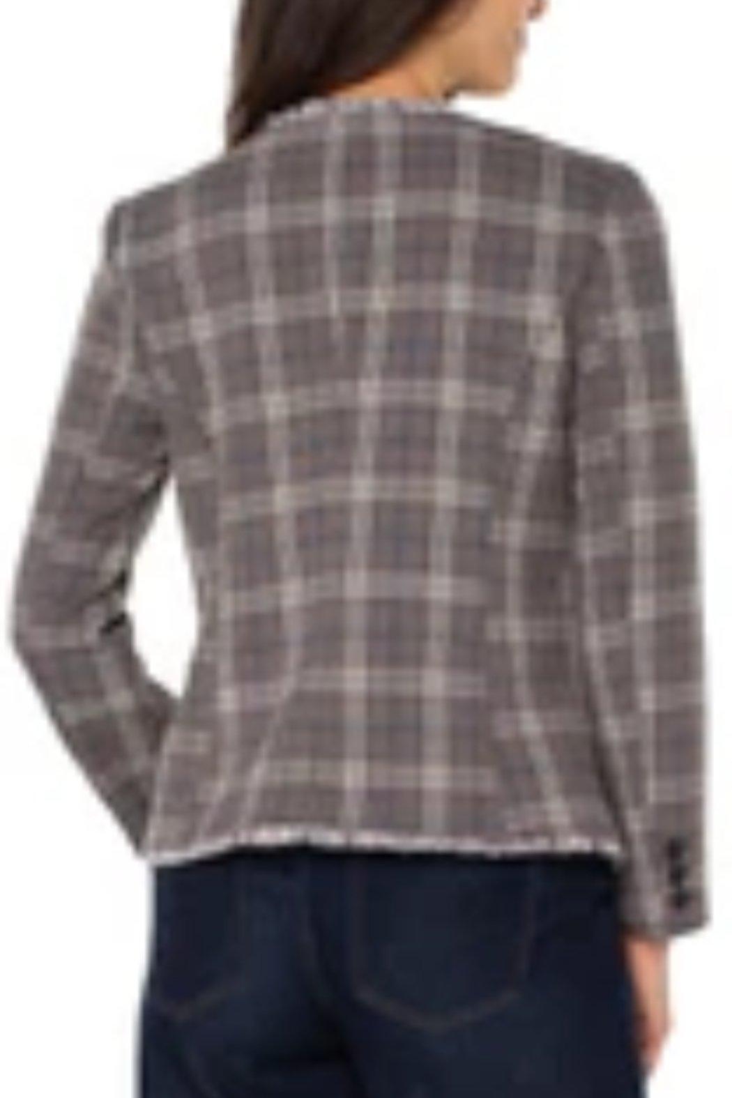 Collarless Fitted Blazer Product Image