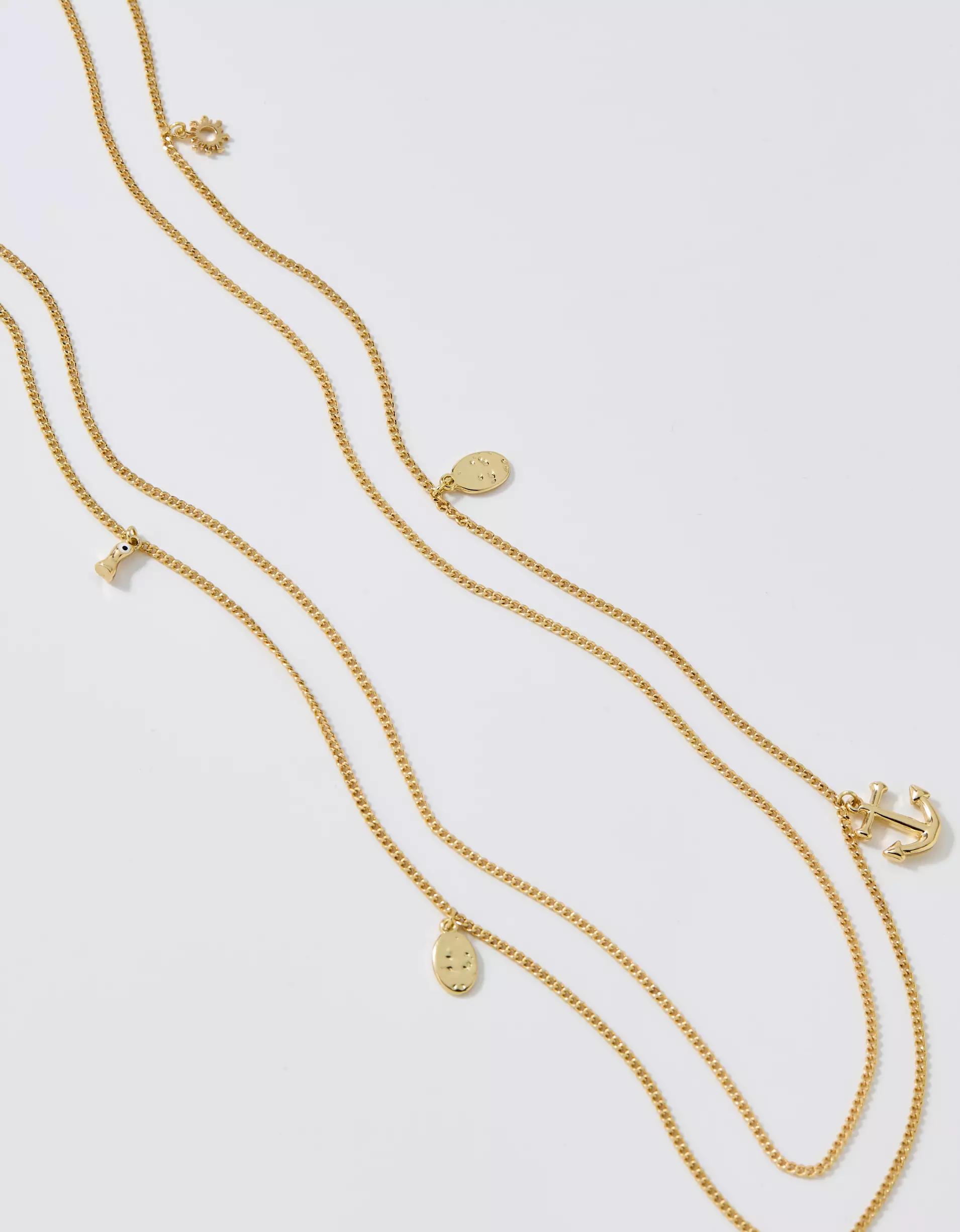Aerie Ocean Charm Layered Belly Chain Product Image