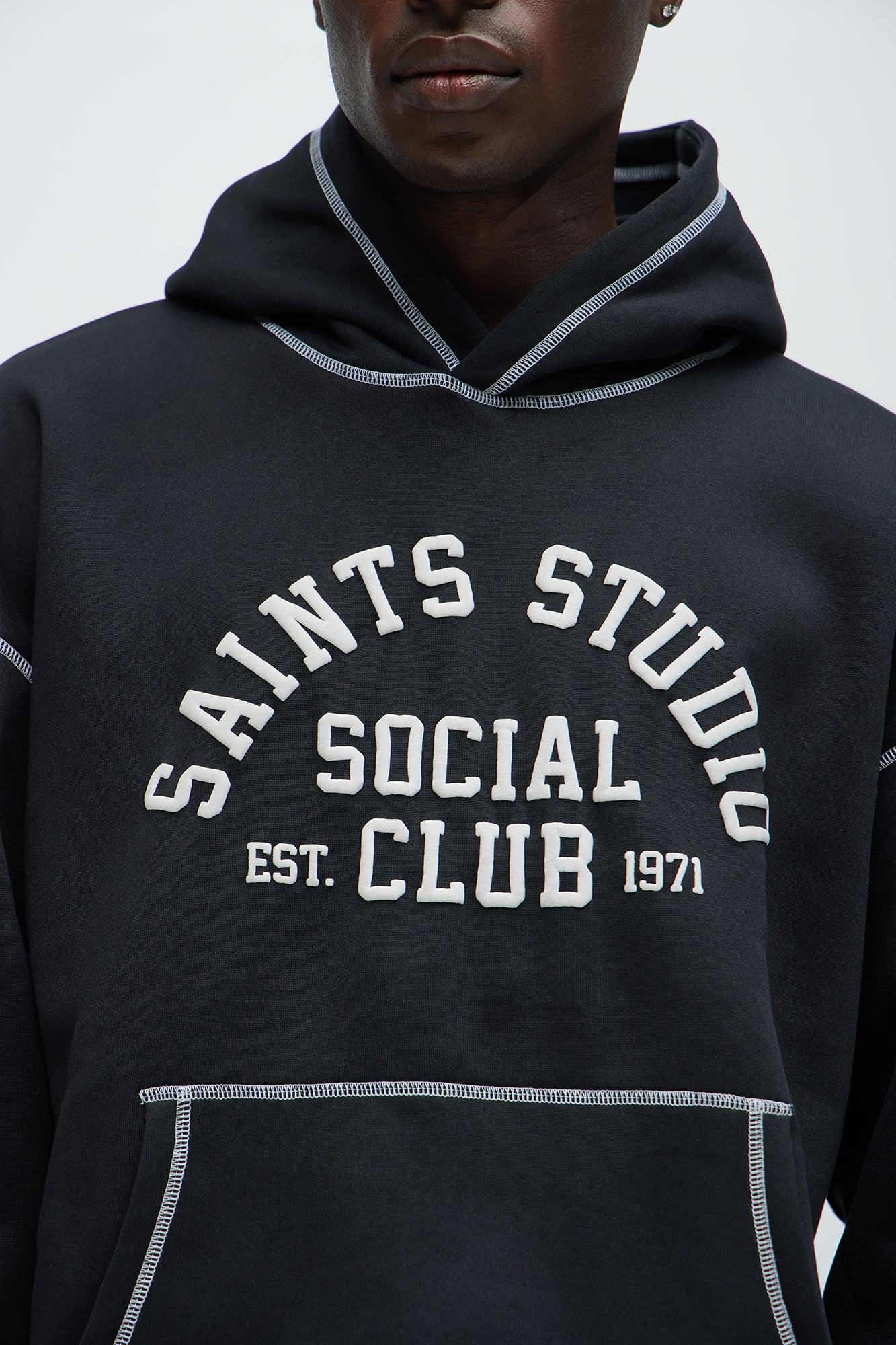 Saints Studio Social Club Hoodie - Black Product Image