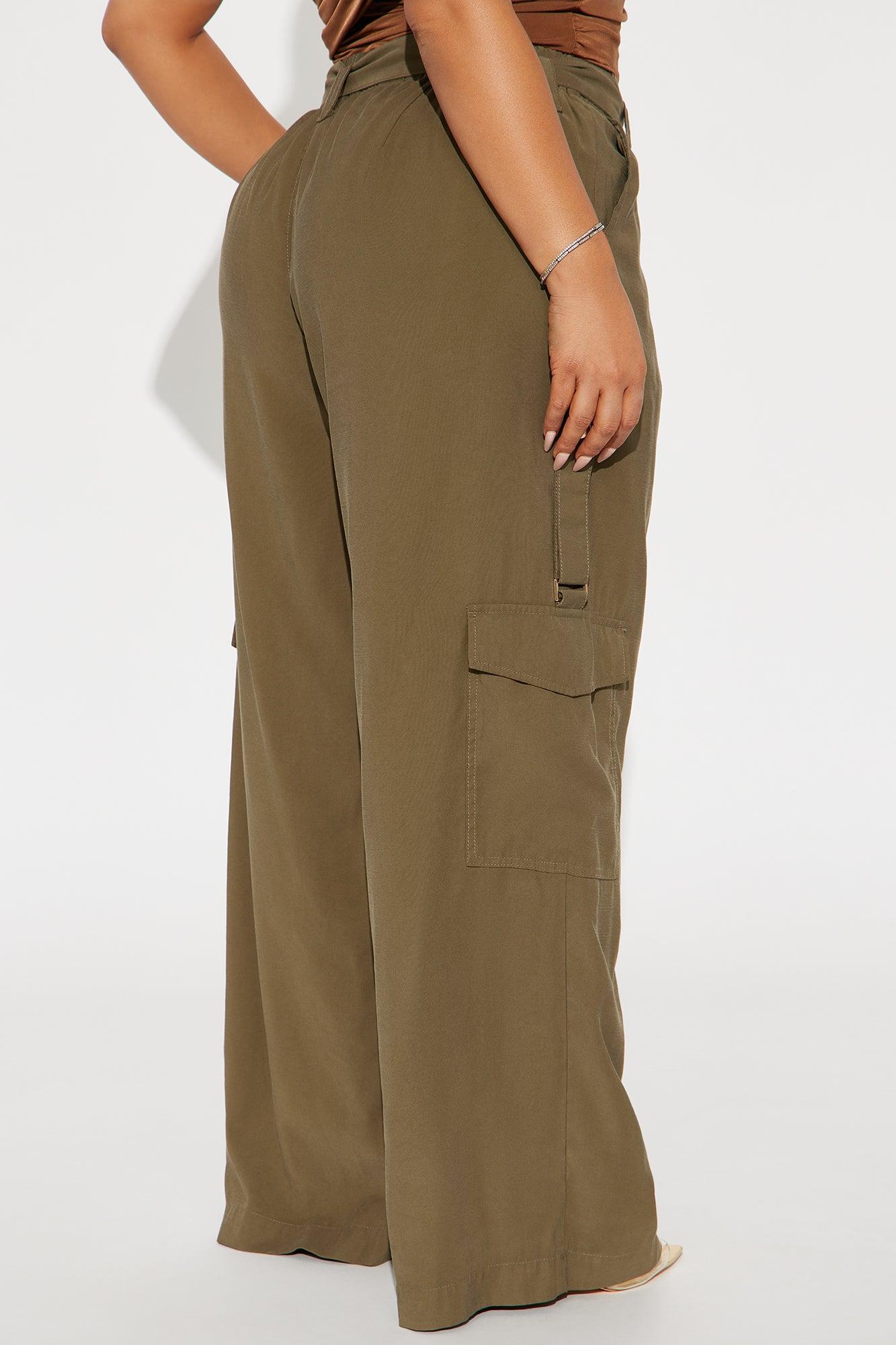 Make You Stay Wide Leg Pant - Olive Product Image
