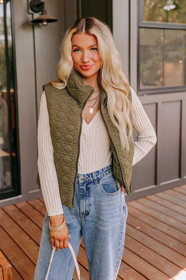Evergreen Bliss Quilted Vest Product Image