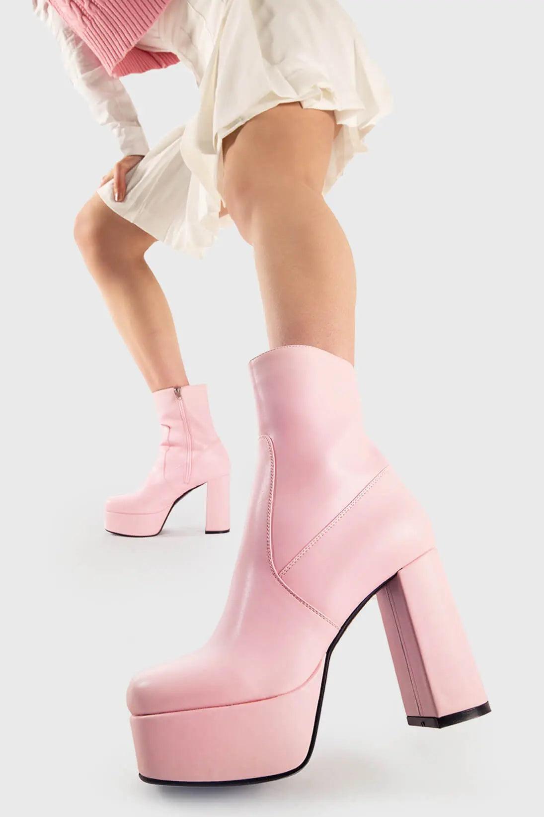 Making Moves Platform Ankle Boots Product Image