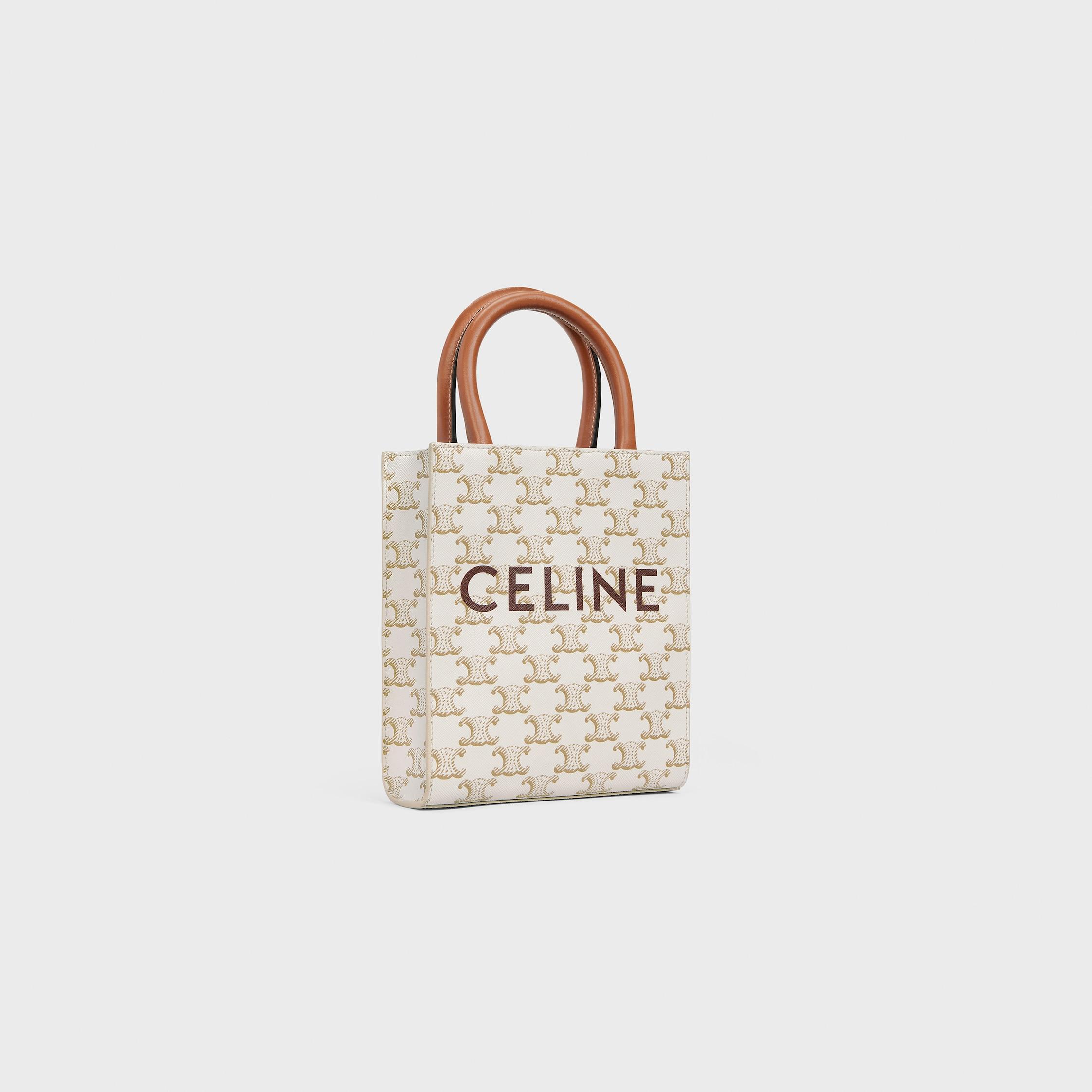 Mini Vertical Cabas IN Triomphe Canvas with Celine print Product Image