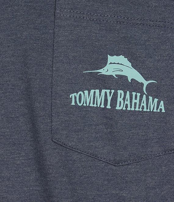 Tommy Bahama Rumming Back Wine Retriever Short Sleeve Pocketed Graphic T-Shirt Product Image