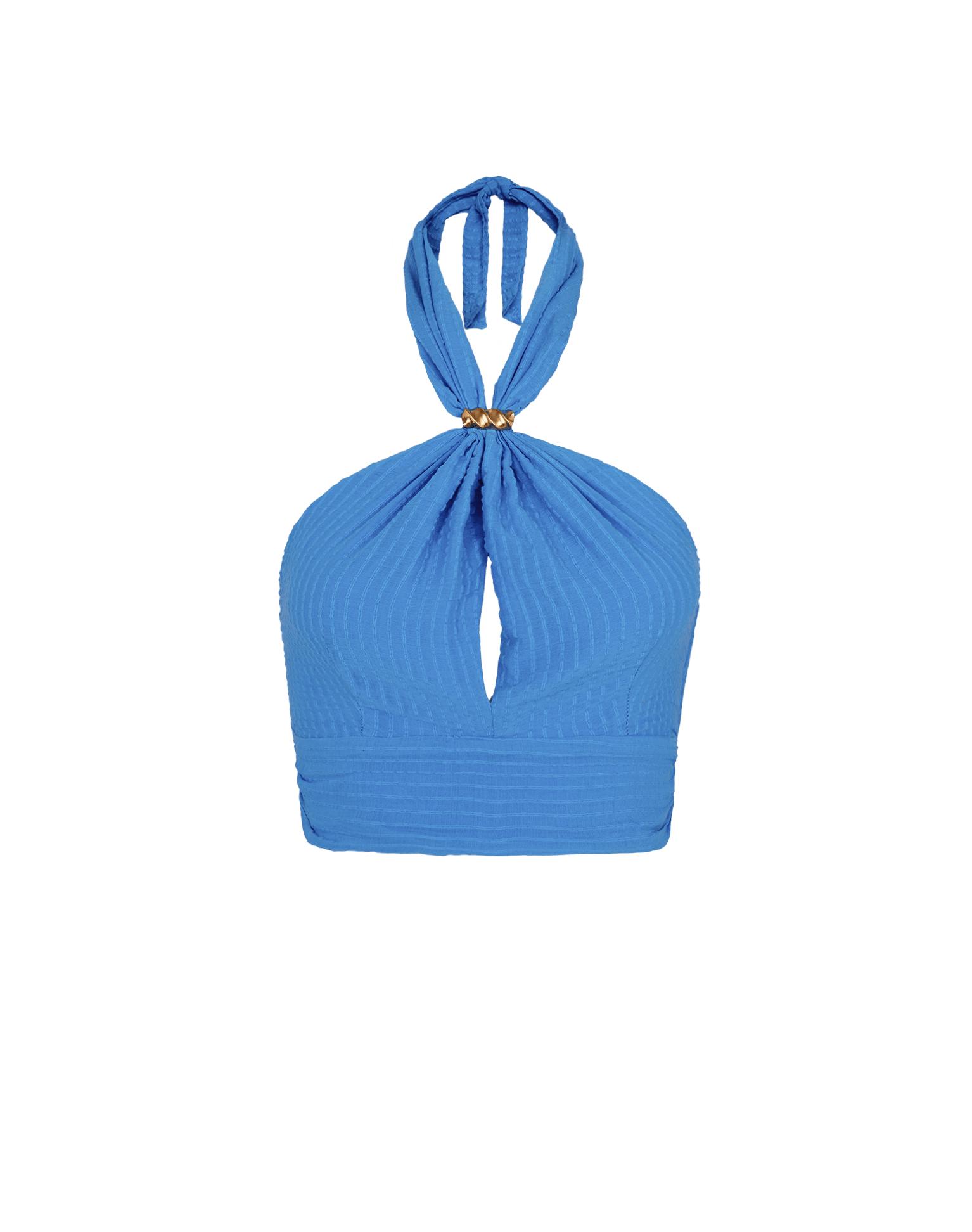 Lily Halter Top - Beach Front Product Image