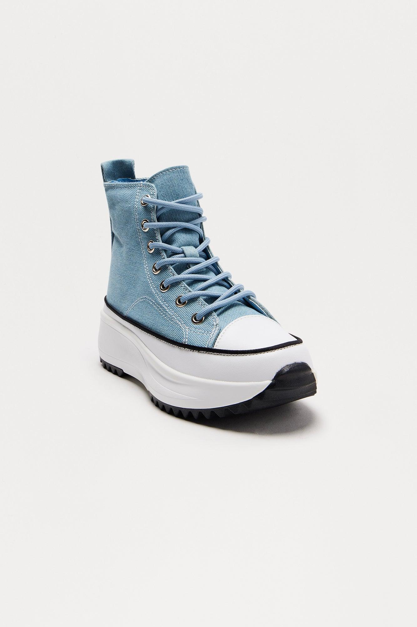 Bailey High Cut Sneakers - Denim Product Image