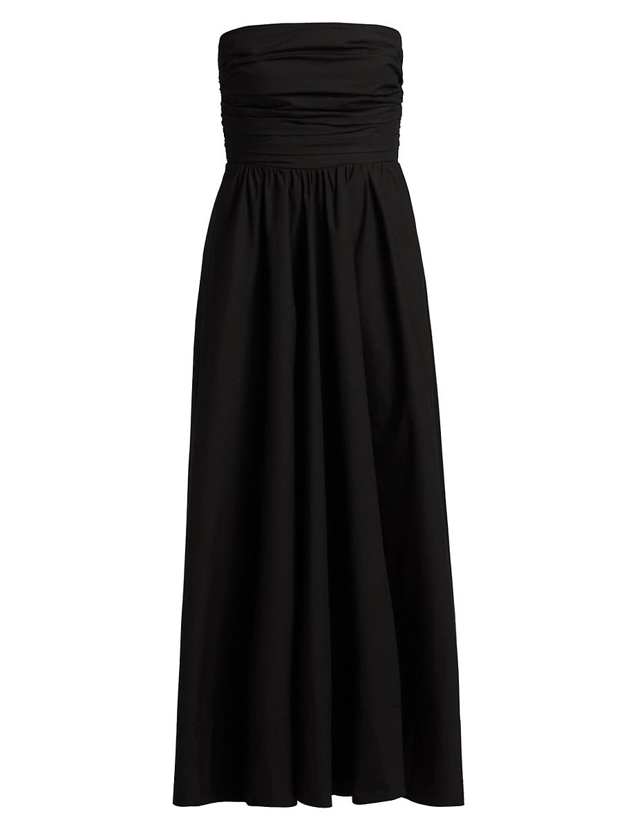 Womens Tate Cotton Strapless Midi-Dress Product Image