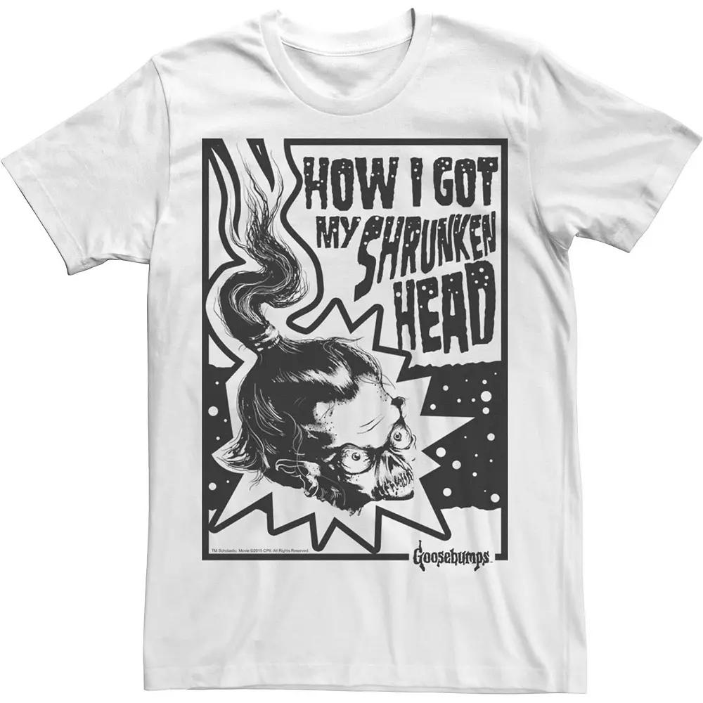 Men's Goosebumps How I Got My Shrunken Head Cover Poster Tee,  Product Image