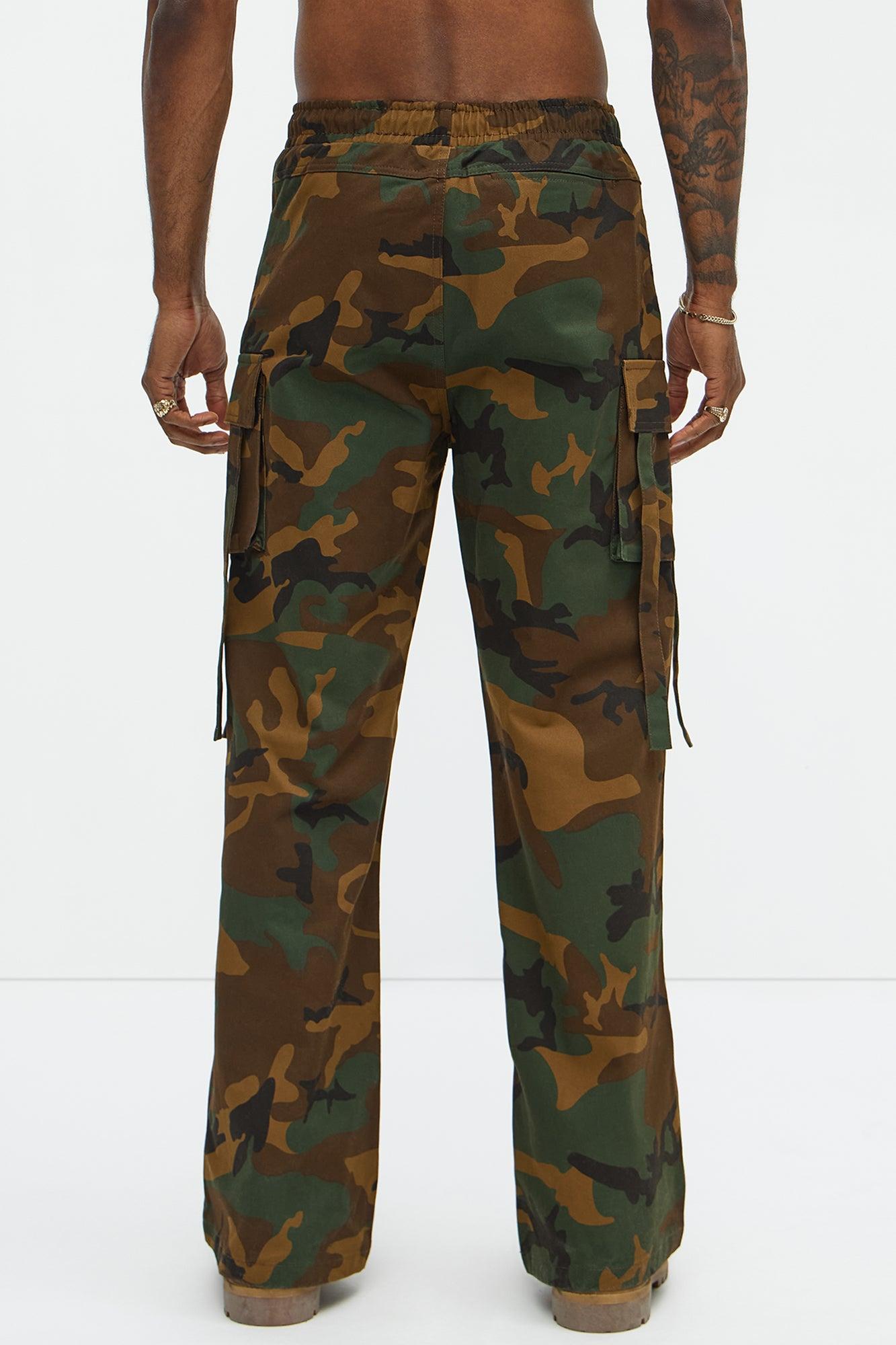 Relaxed Straight No More Waiting Cargo Pants - Camouflage Product Image