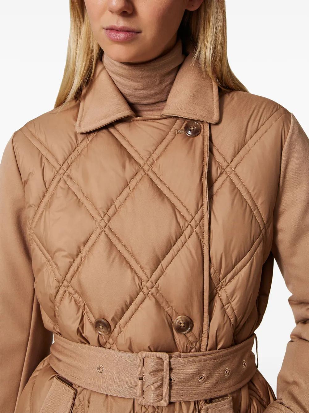 double-breasted quilted puffer jacket Product Image