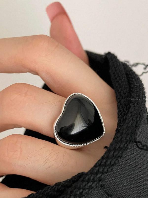 Adjustable Heart Shape Rings Accessories Product Image