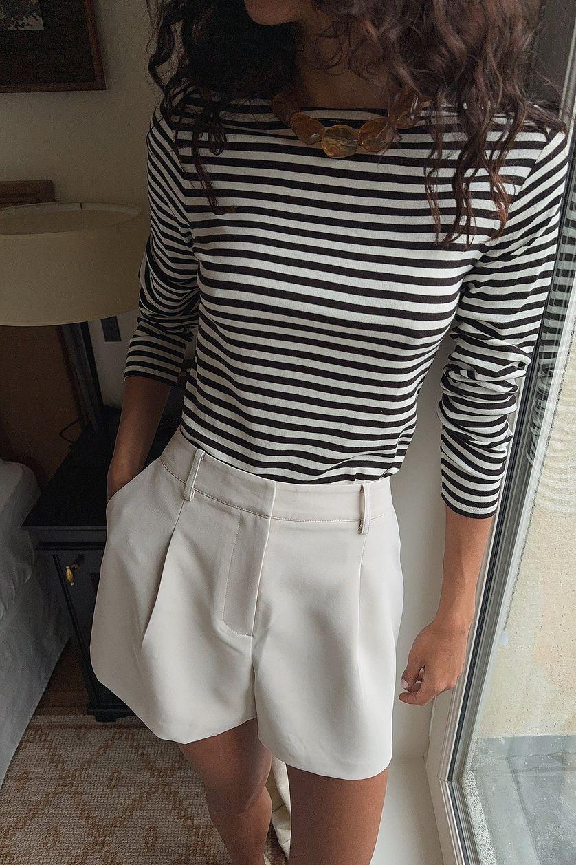 Tailored High Waist Shorts Product Image