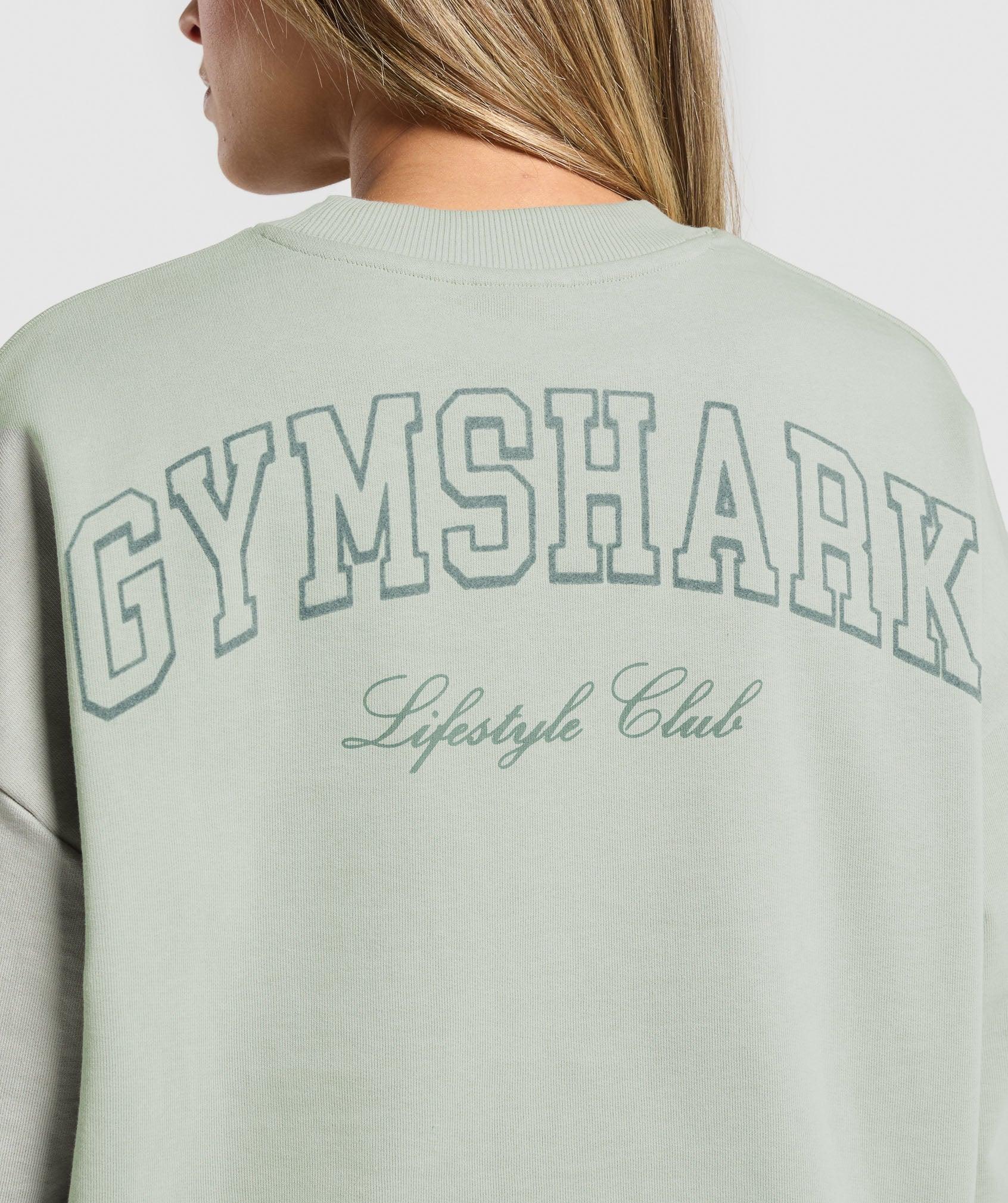Gymshark Campus Classics Graphic Sweatshirt - Stone Grey Female Product Image
