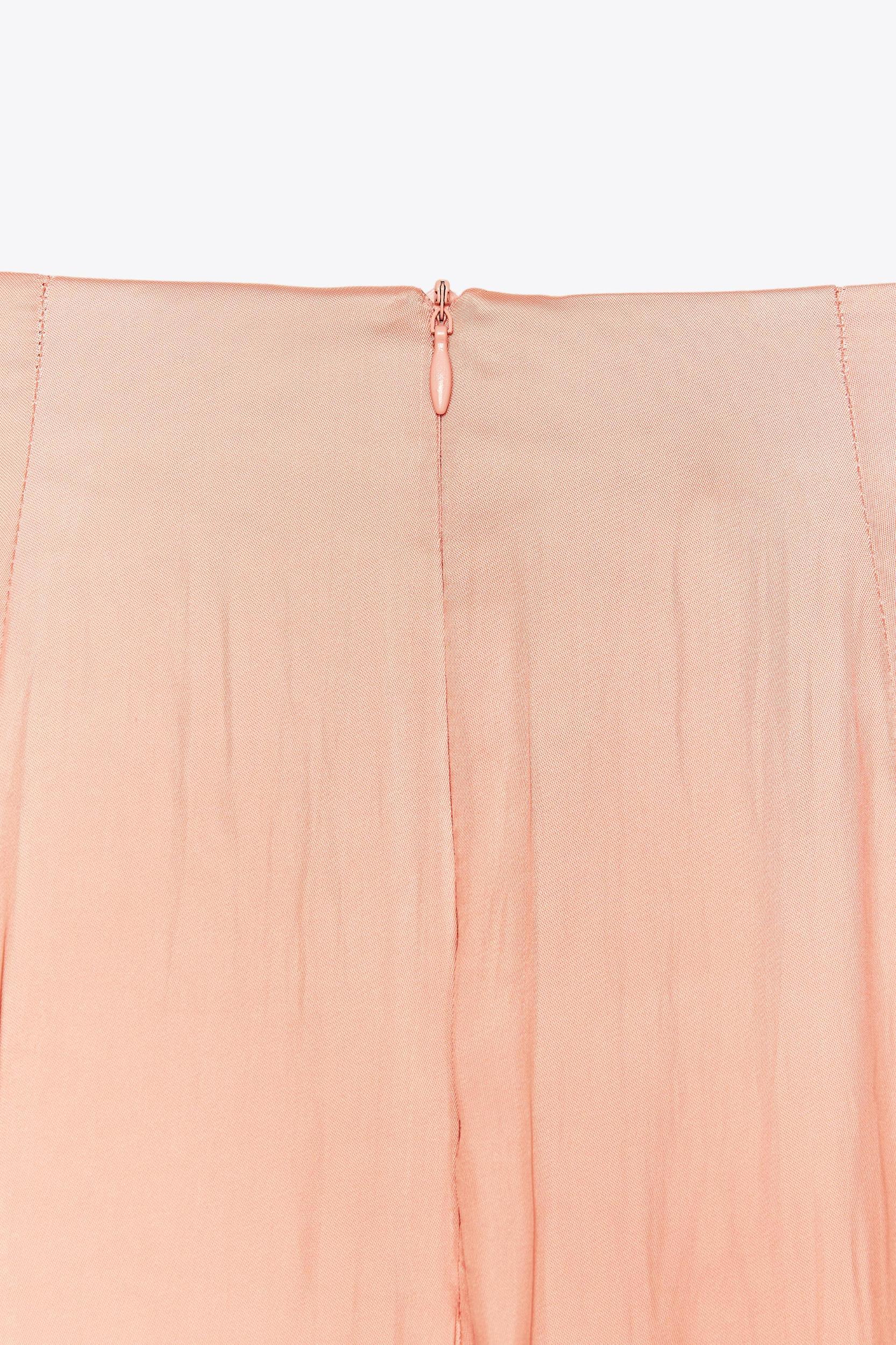 SATIN MIDI SKIRT WITH GOLD APPLIQUÉ Product Image