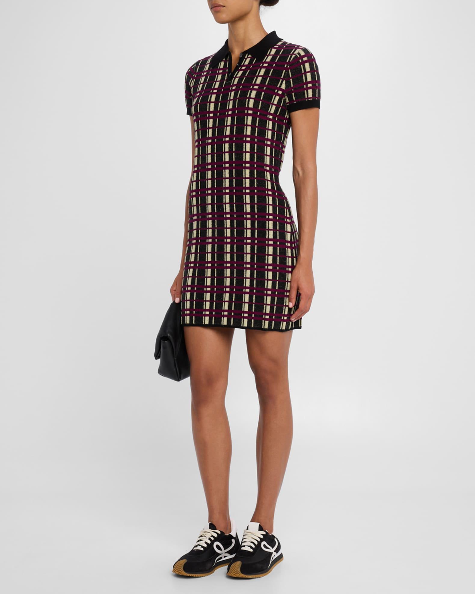 Plaid Polo Dress Product Image