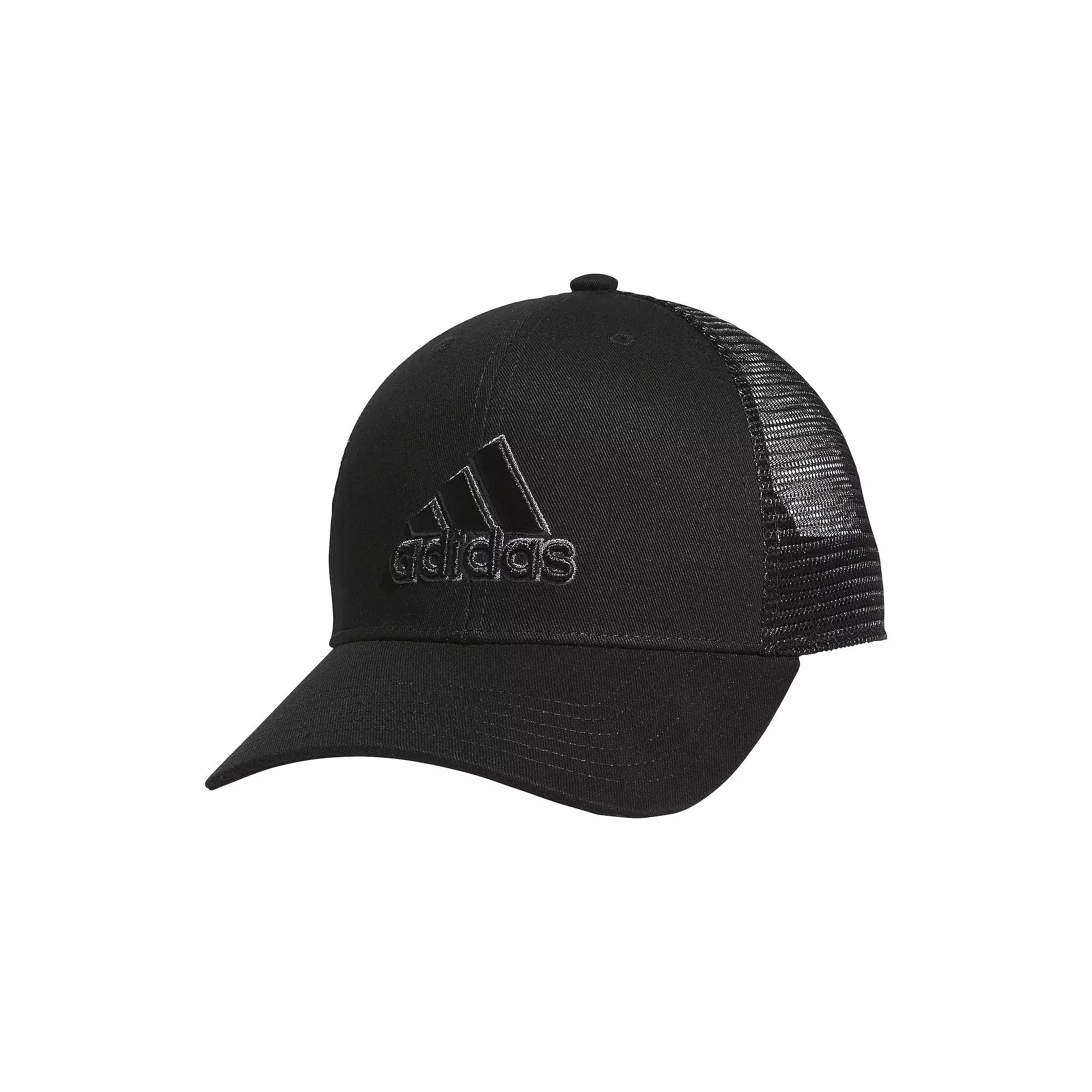 Men's adidas Structured Trucker Hat, Black Product Image