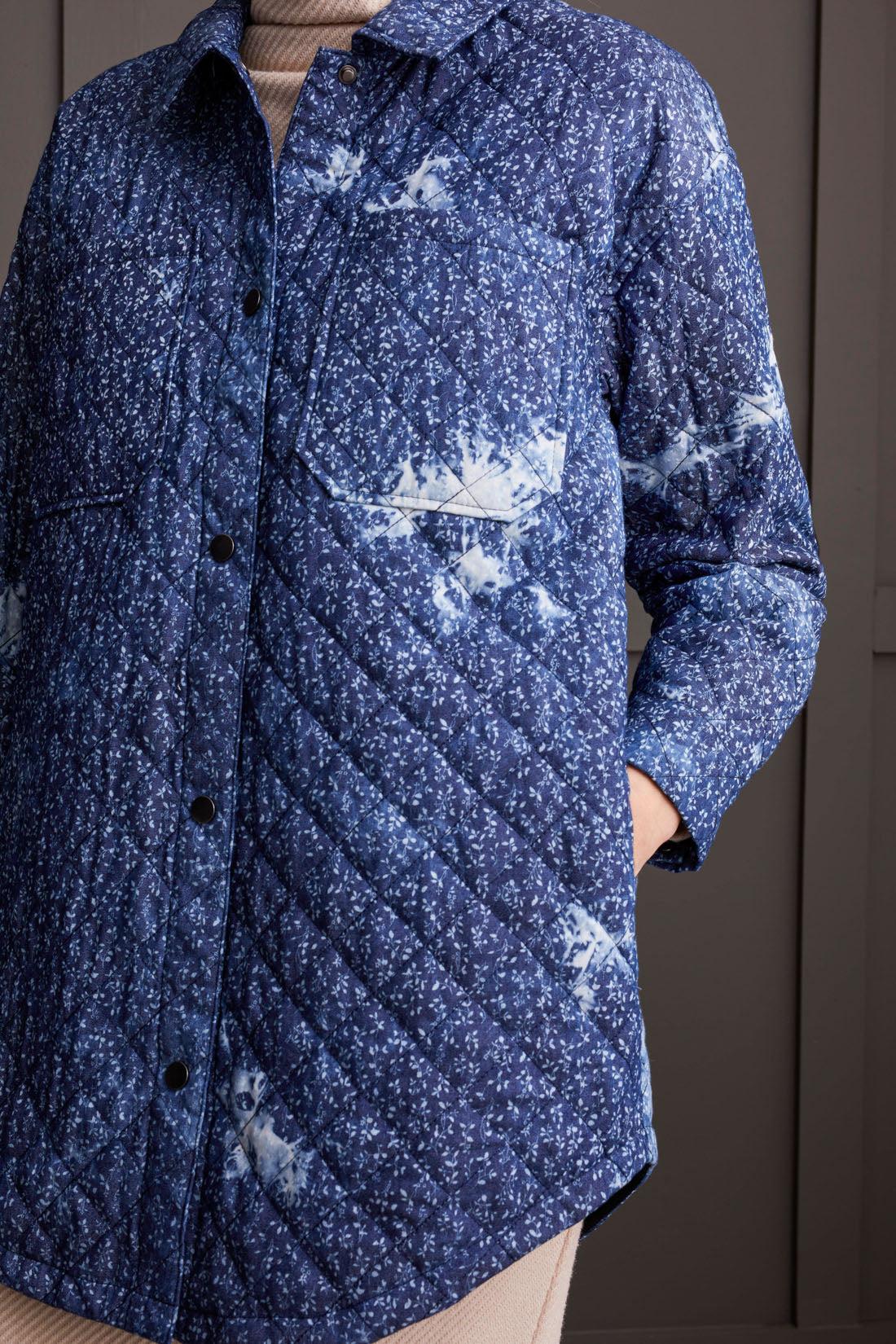 Printed Quilted Shacket Product Image