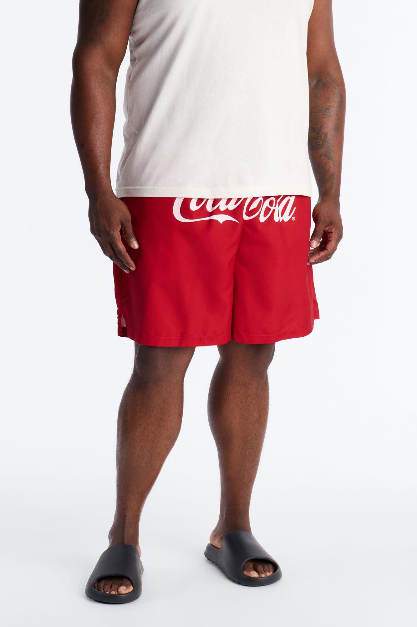 Coca Cola Swim Trunk 7″ - Red Male Product Image