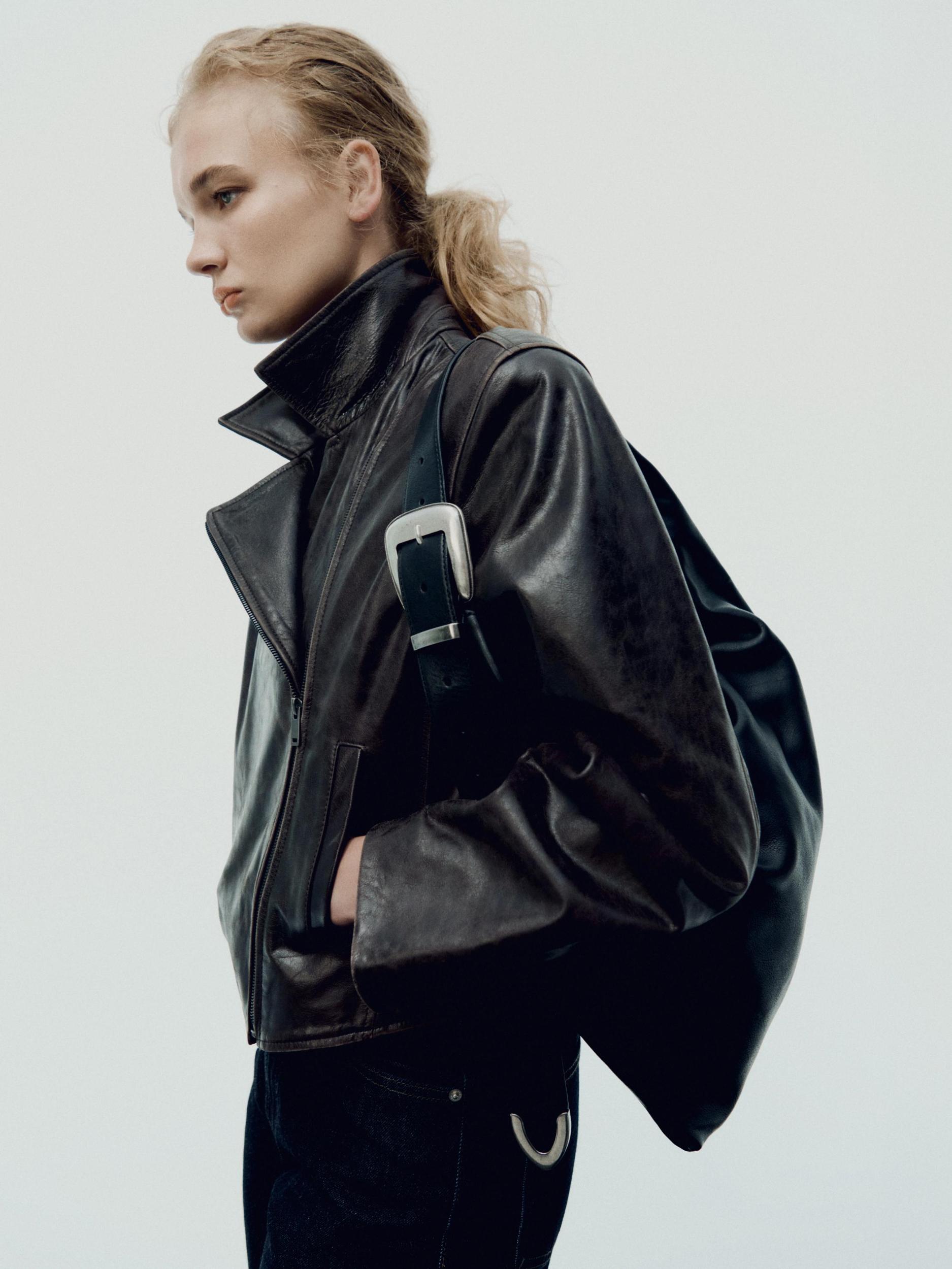 Nappa leather maxi bag Product Image