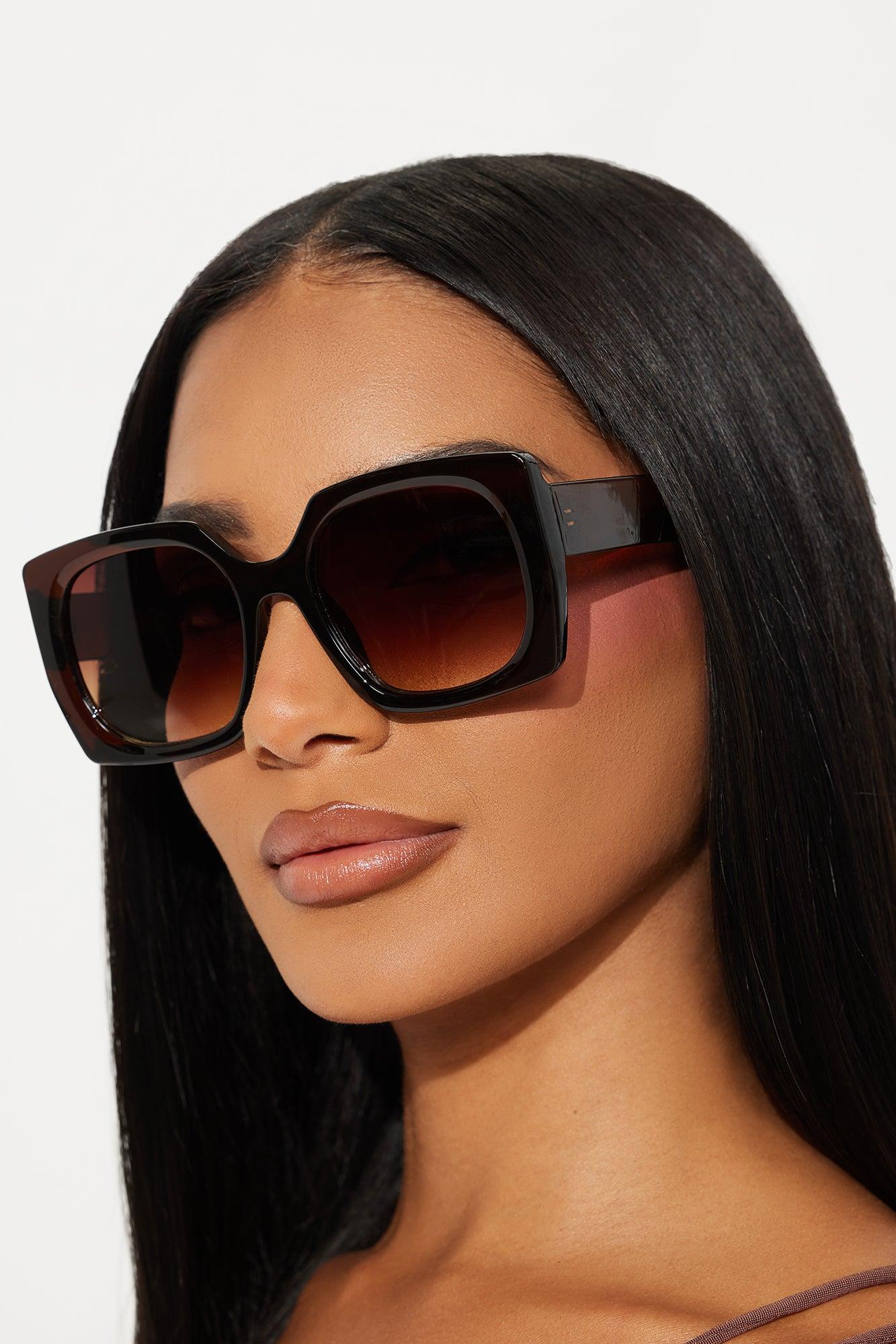 Daily Block Square Sunglasses - Brown Female Product Image