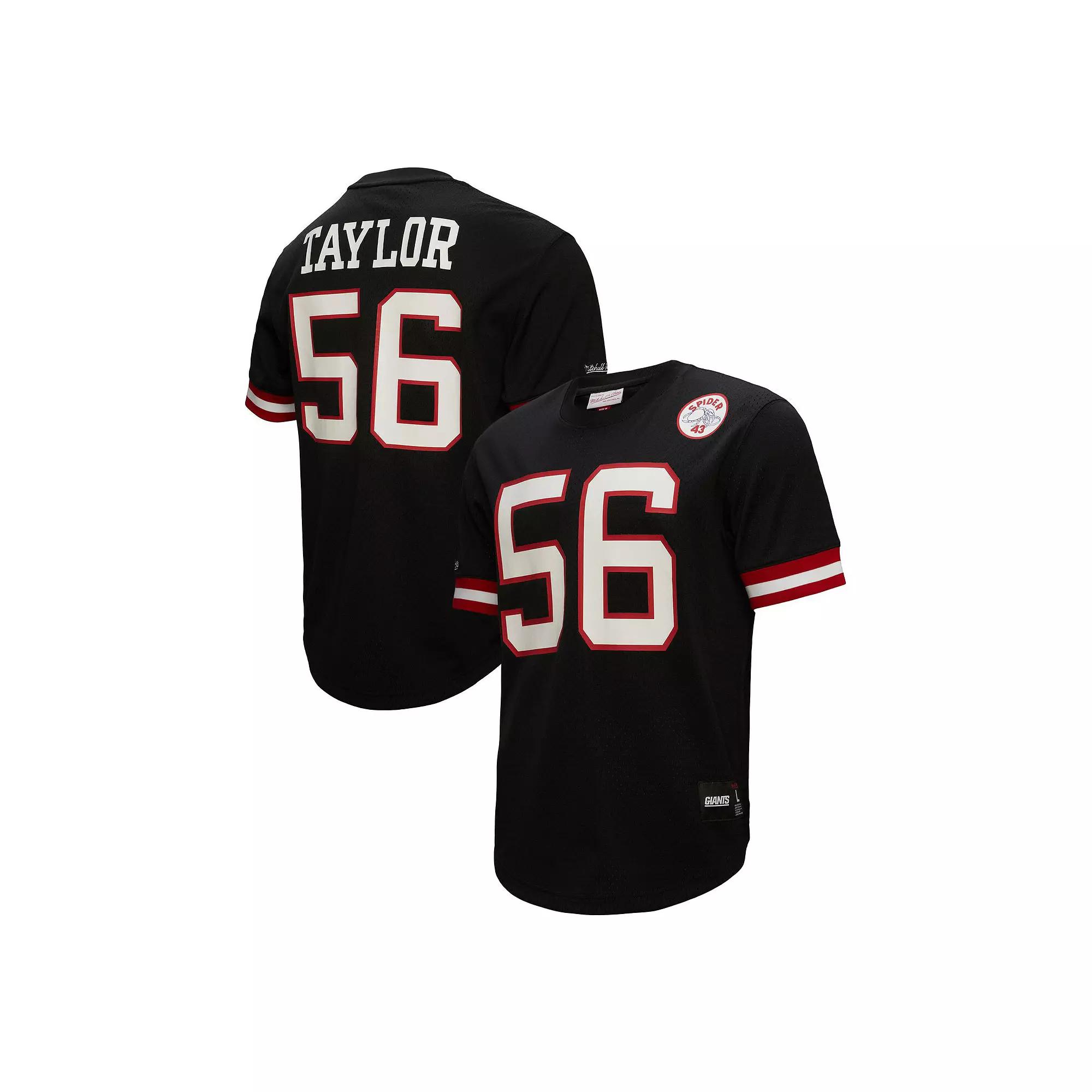 Men's Mitchell & Ness Lawrence Taylor Black New York Giants Retired Player Name & Number Mesh Top,  Product Image