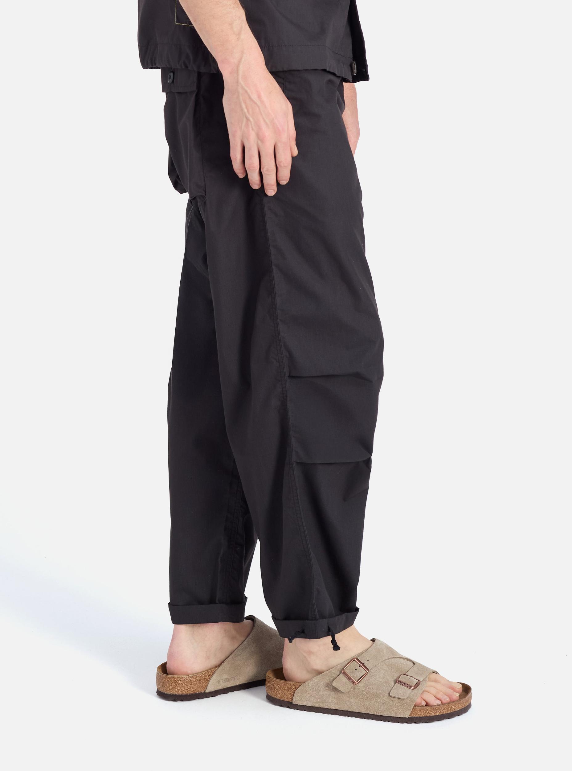 Black Recycled Polytech Parachute Pant Product Image