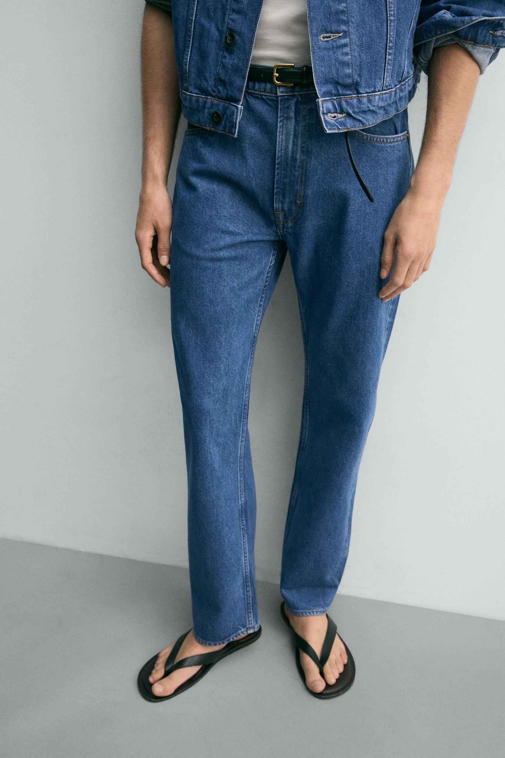 STRAIGHT ANKLE FIT JEANS Product Image