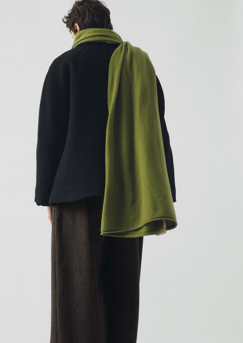 Cashmere Wool Wrap Scarf | Soft Green Product Image