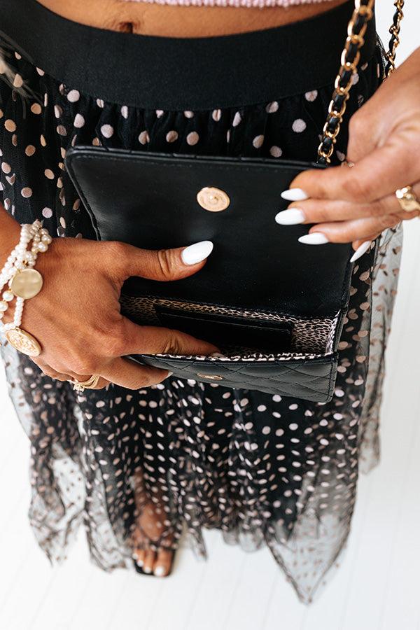 Trials Of True Love Faux Leather Purse In Black Product Image