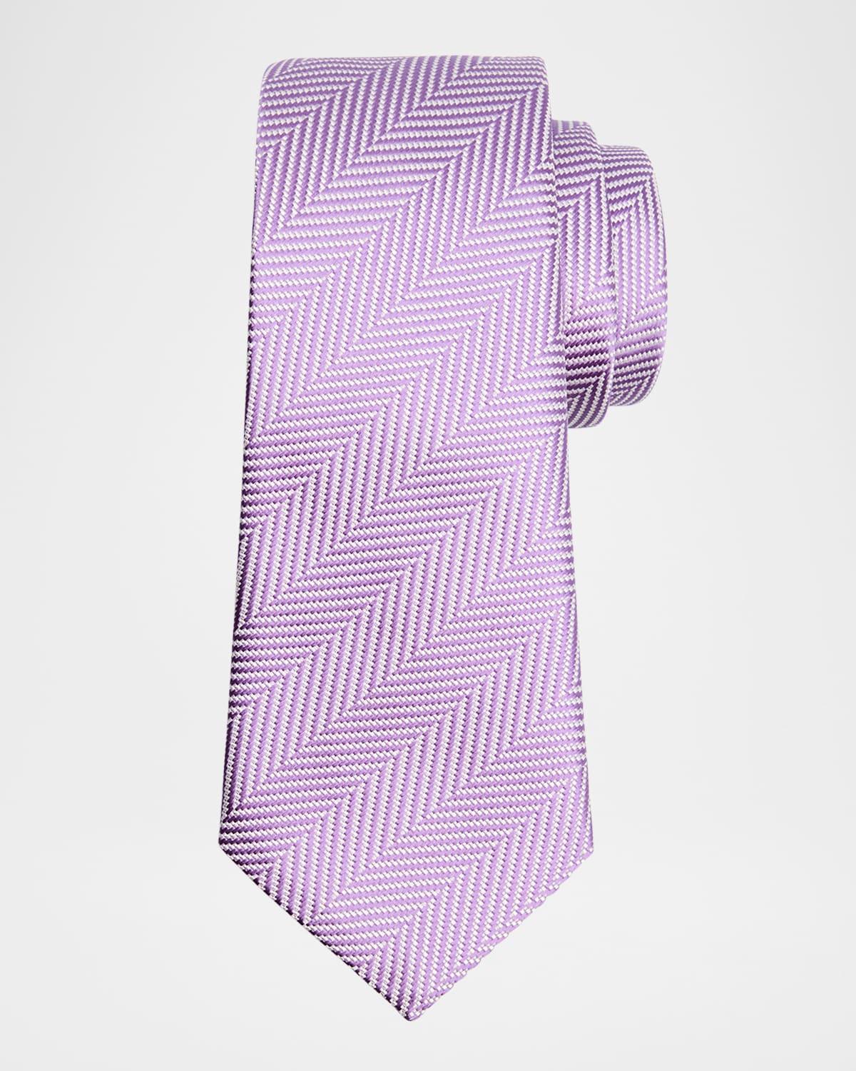 Mens Herringbone Silk Tie Product Image
