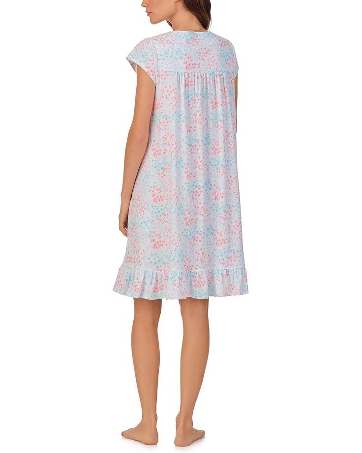 Women's Eileen West Cap Sleeve Cotton Knit Short Gown Product Image