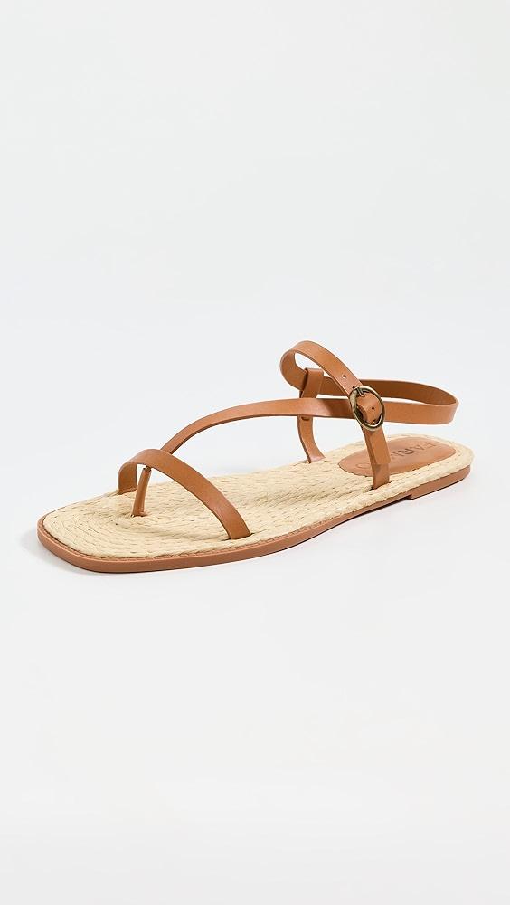 FARM Rio Camel Cross Strap Sandals | Shopbop Product Image