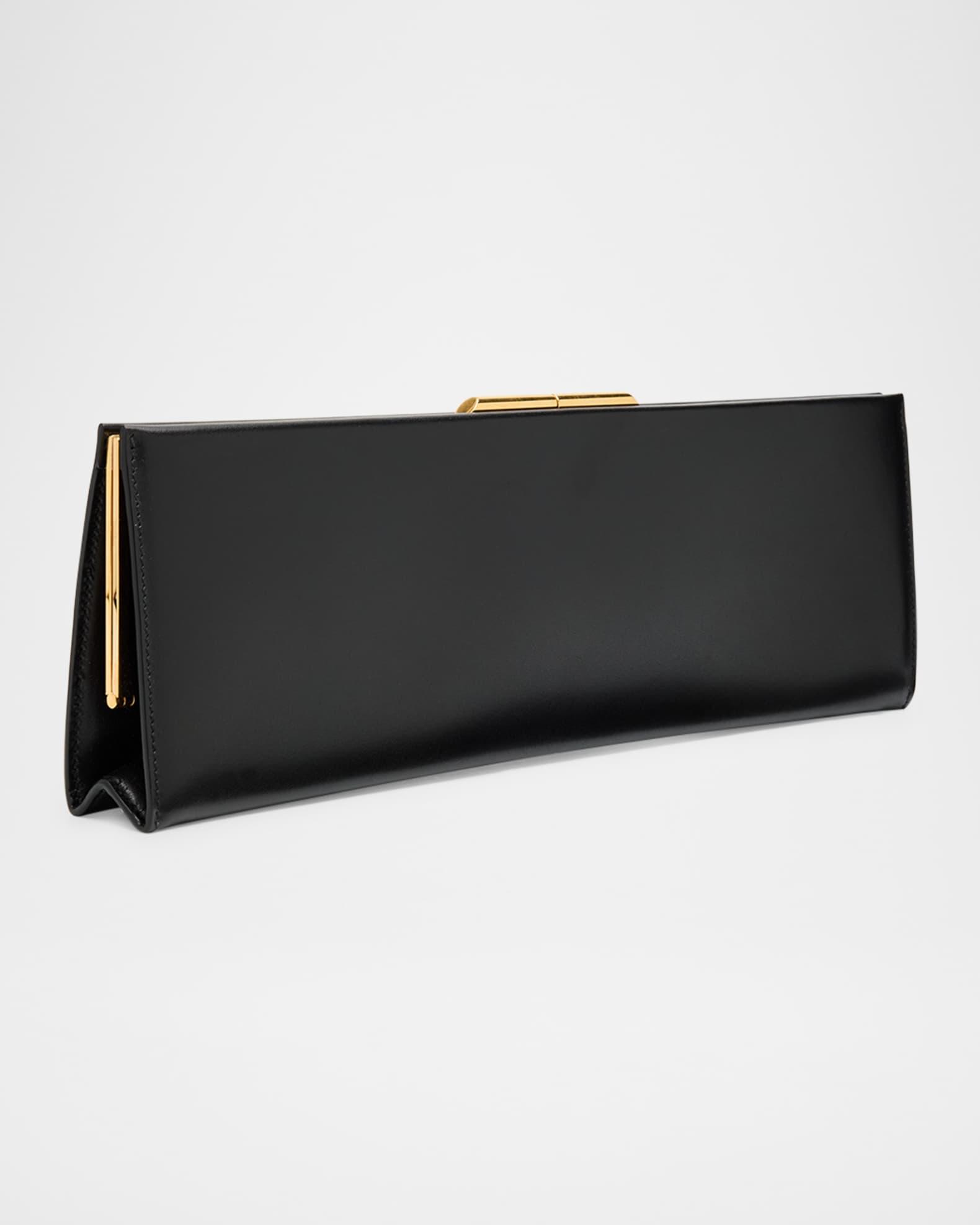 Midnight Large Pochette Clutch Bag in Leather Product Image