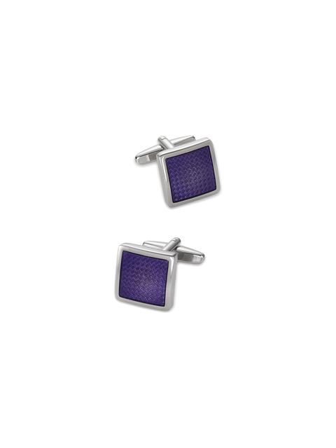 Enamel Square Cufflink - Purple Product Image