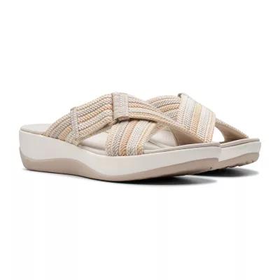 Clarks Cloudsteppers Womens Arla Wave Slide Sandals Product Image