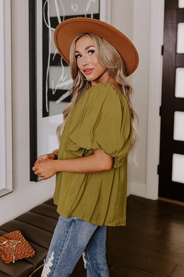 City Dream Shift Top In Lime Product Image