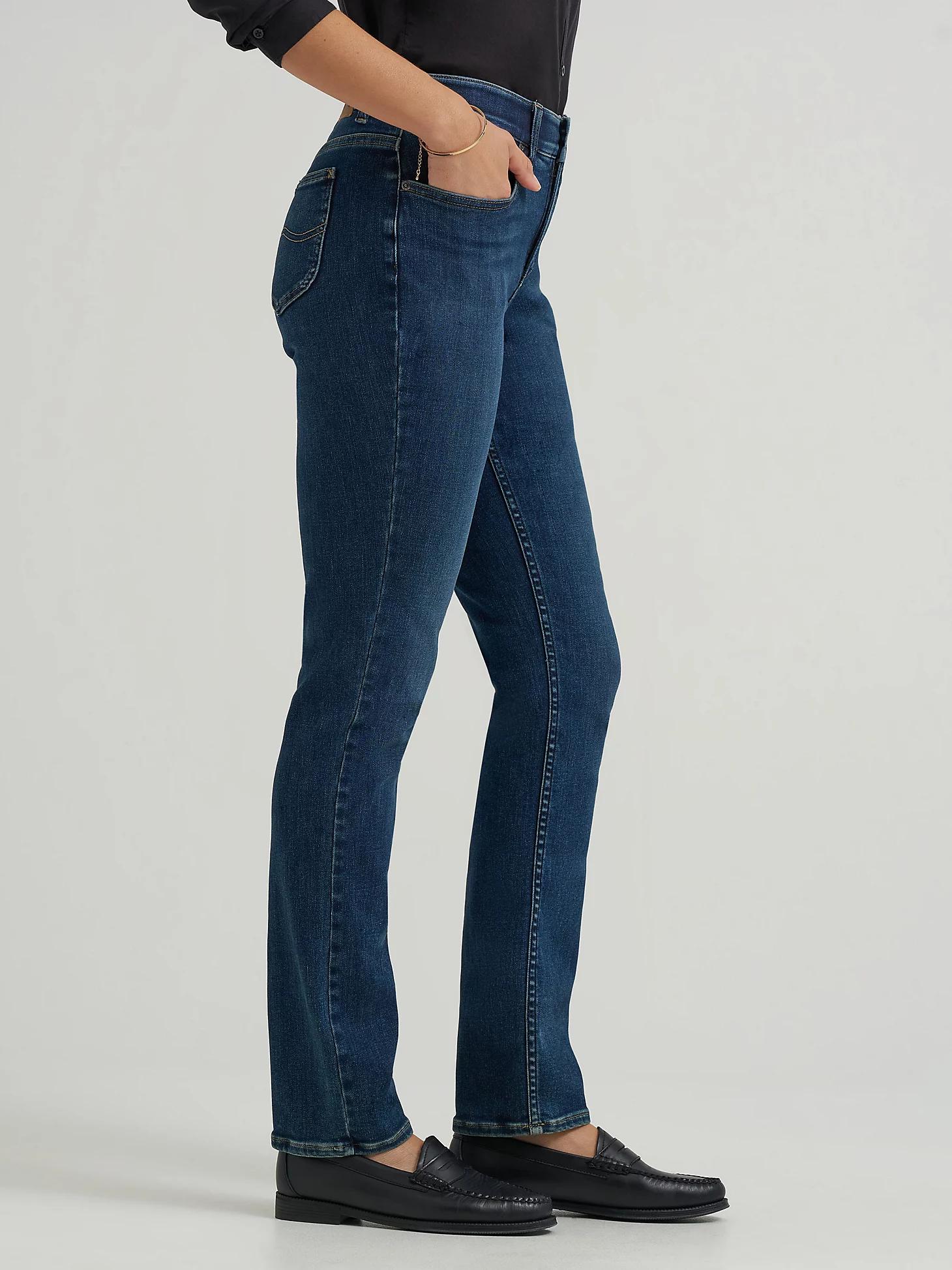 Women's Ultra Lux Comfort with Flex Motion Straight Jean (Petite) | Women's Jeans | Lee® Product Image
