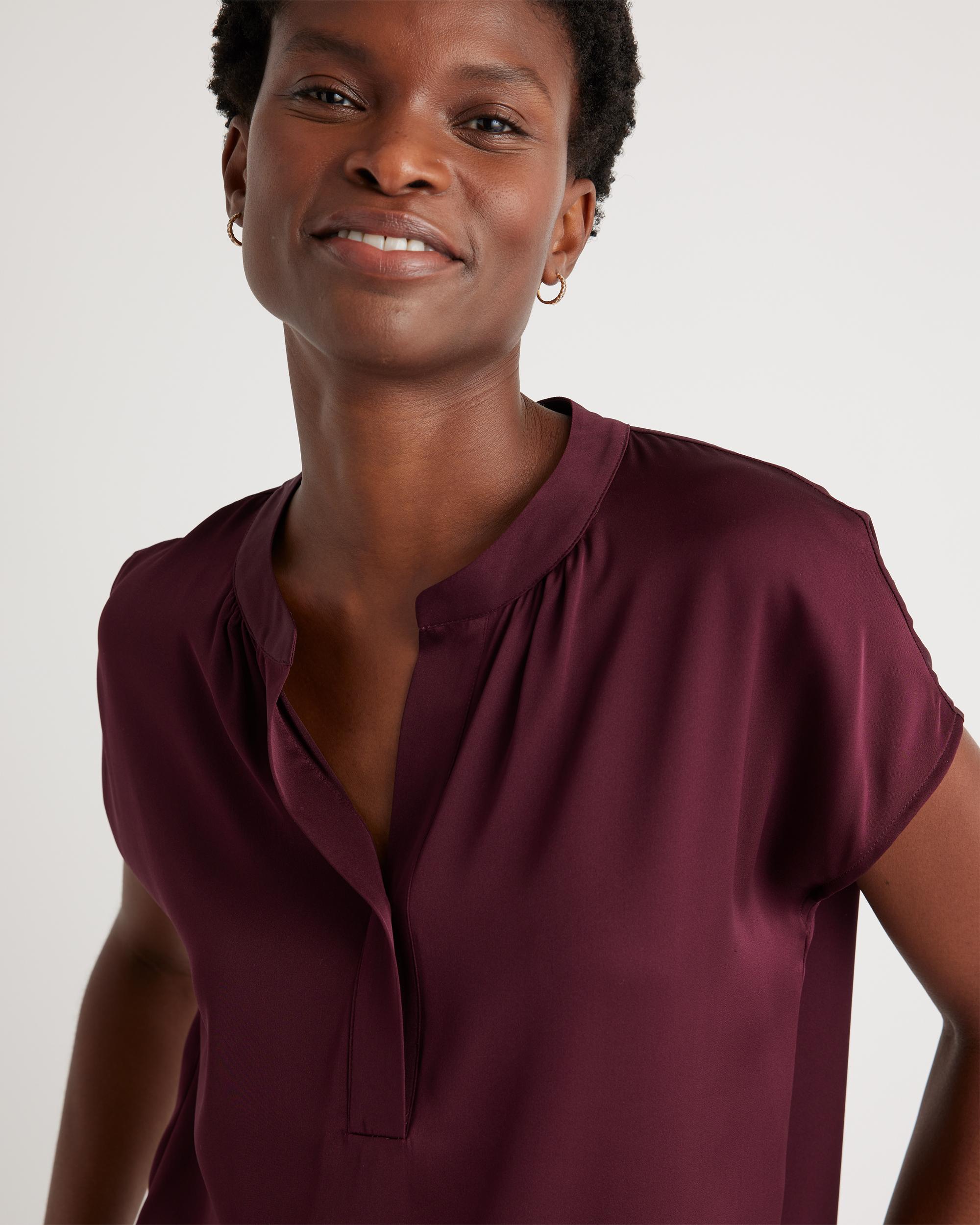 Quince | Women's Washable Stretch Silk Dolman Sleeve Blouse Mulberry Silk Product Image