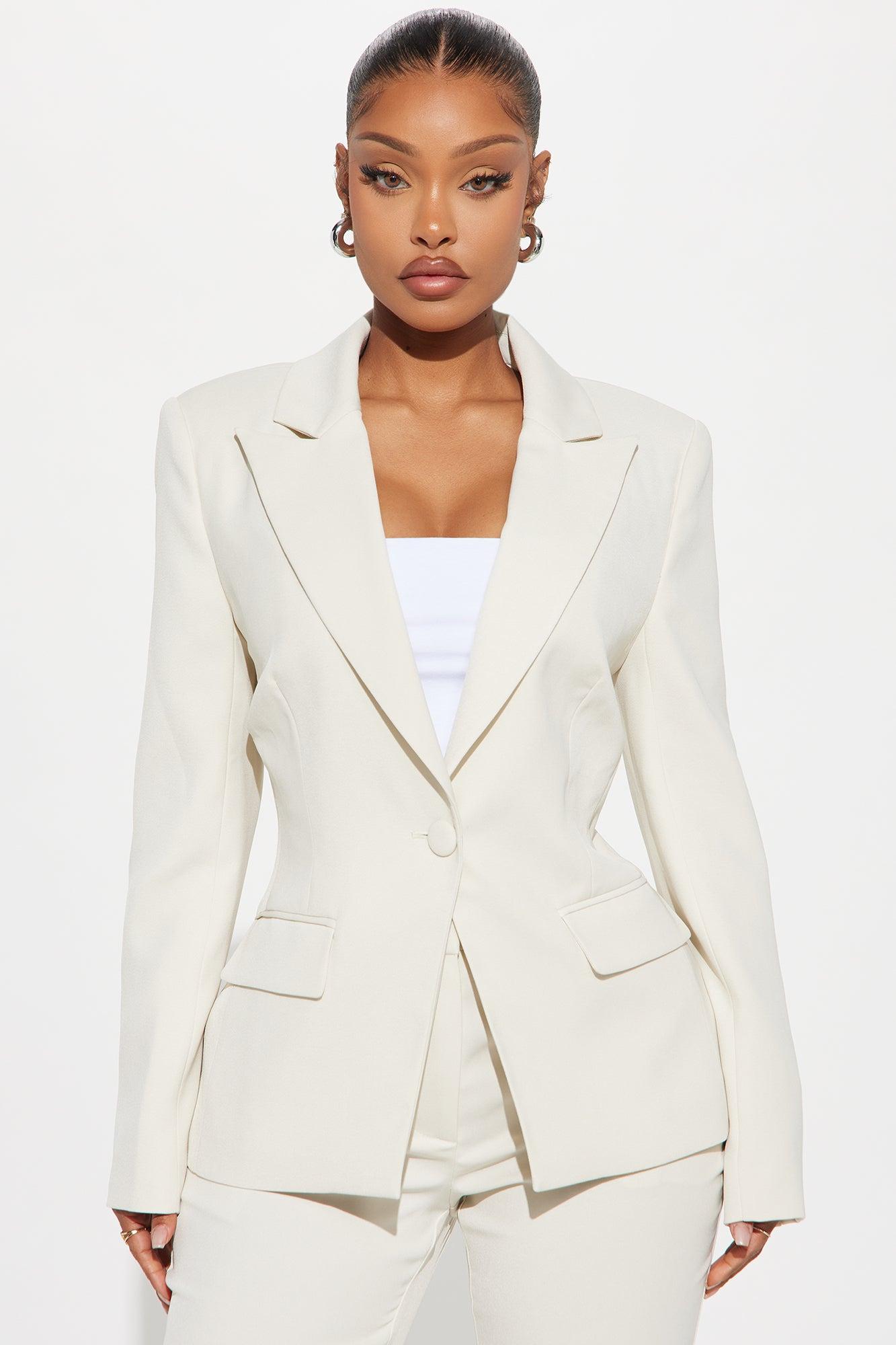 Breaking Even Blazer - Cream Product Image