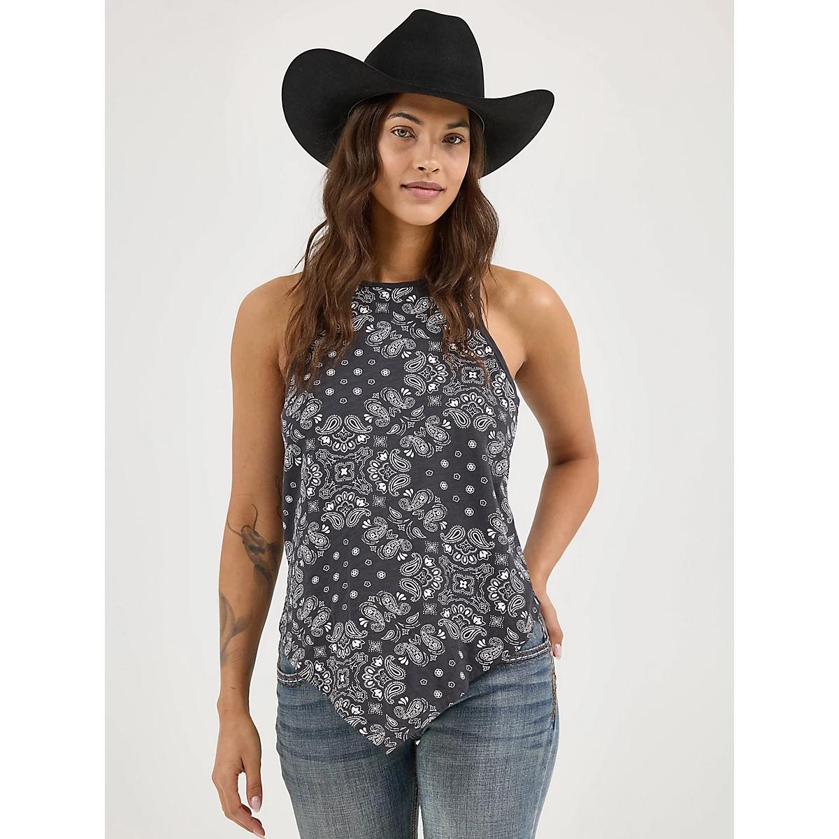 Women's Wrangler Allover Bandana Print Tank Product Image