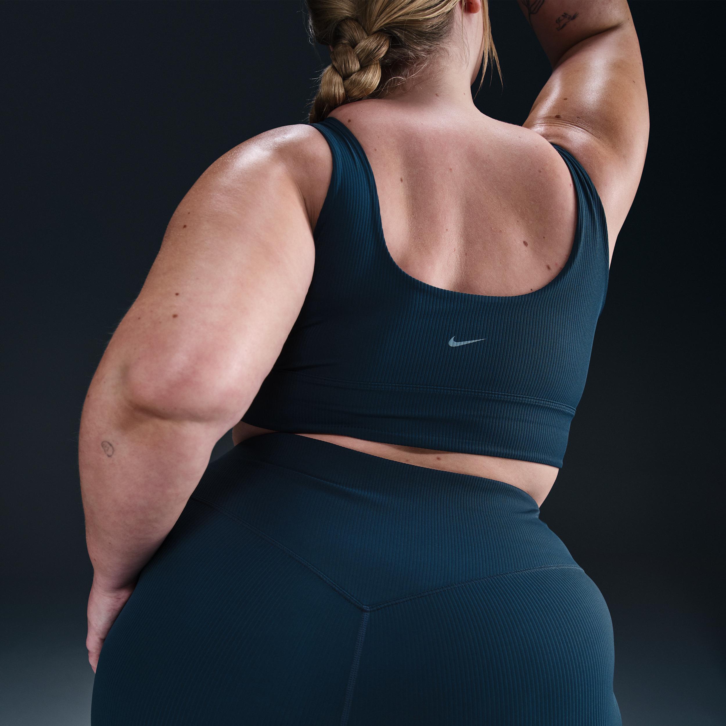 Nike Women's Zenvy Rib High-Waisted 7/8 Leggings (Plus Size) Product Image