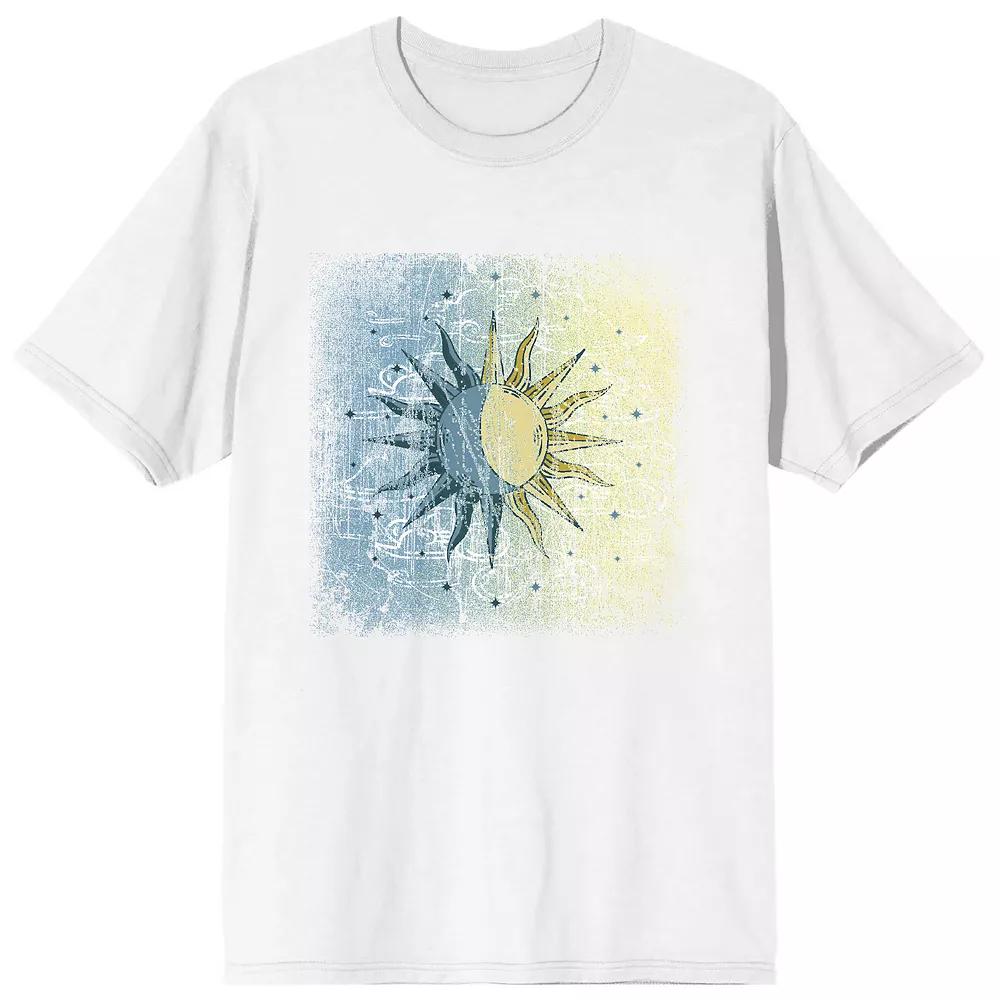 Men's Celestial Tropics Blue Tee, Size: Medium, White Product Image