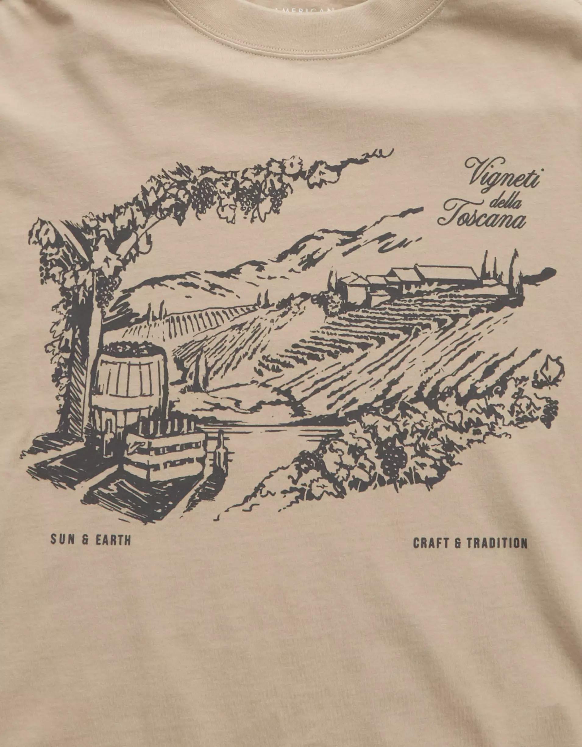 AE Boxy Long Sleeve Graphic T-Shirt Product Image