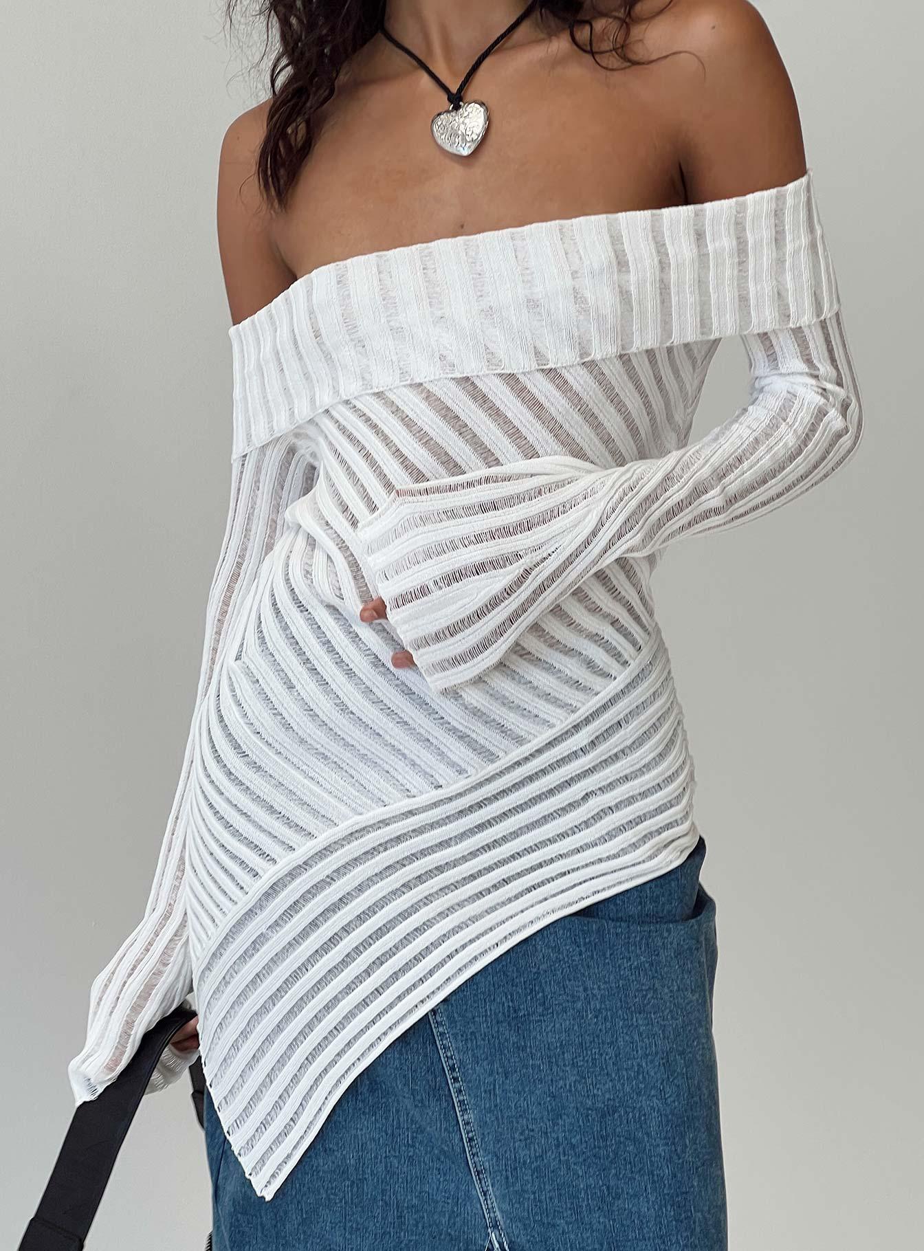 Cloud Sweater White Product Image