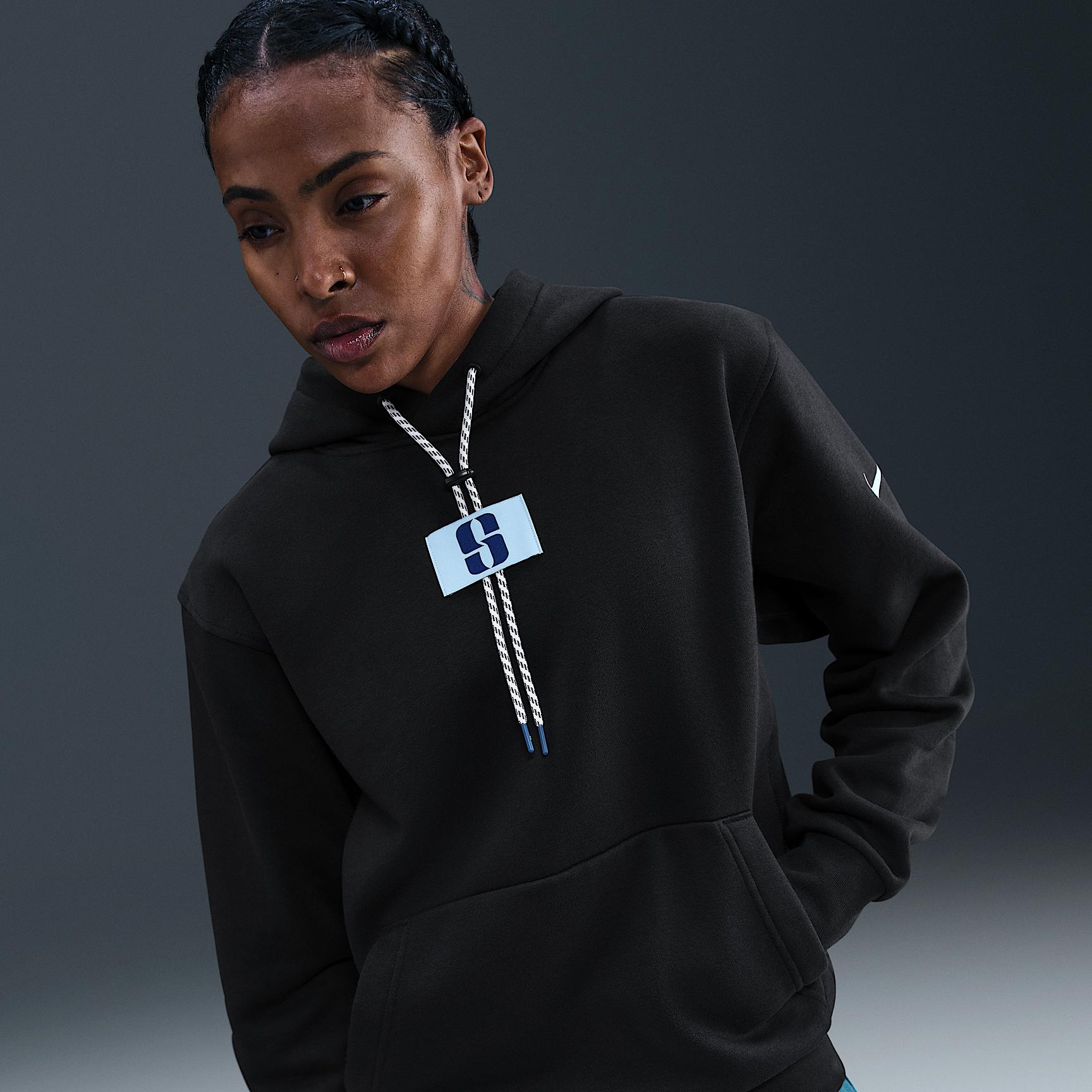 Nike Womens Sabrina Fleece Basketball Hoodie | FJ4449-010 Product Image