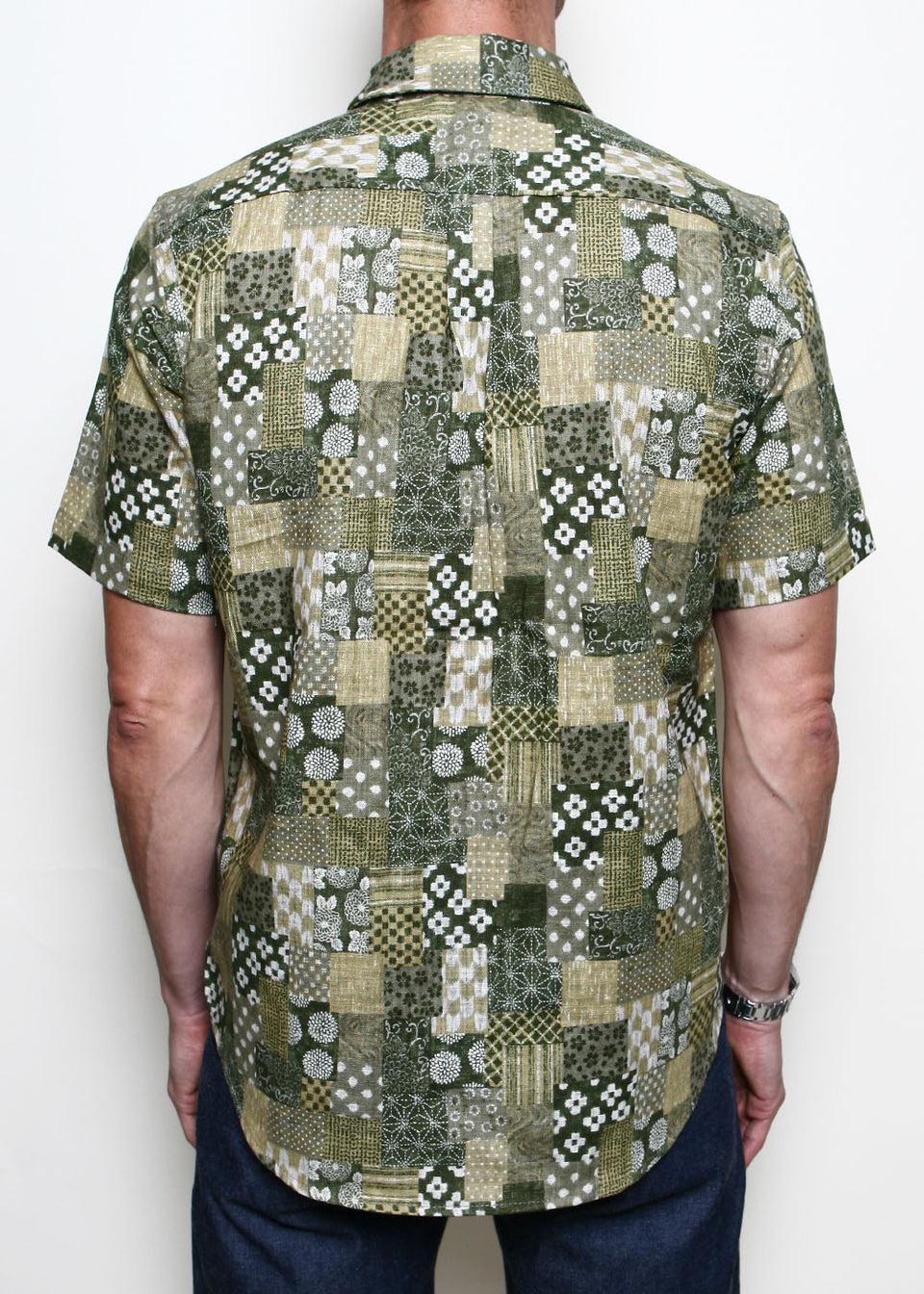 Oxford Shirt // Patchwork Green Product Image